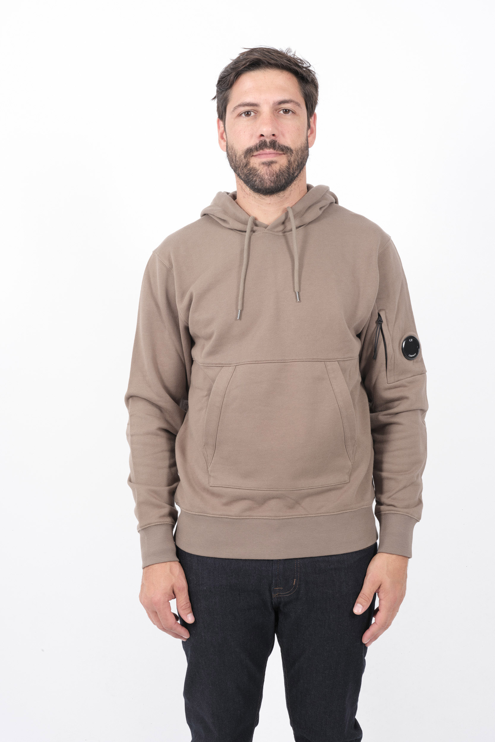  Image du produit SWEAT C.P COMPANY CAPUCHE BEIGE S024A-359 - 3