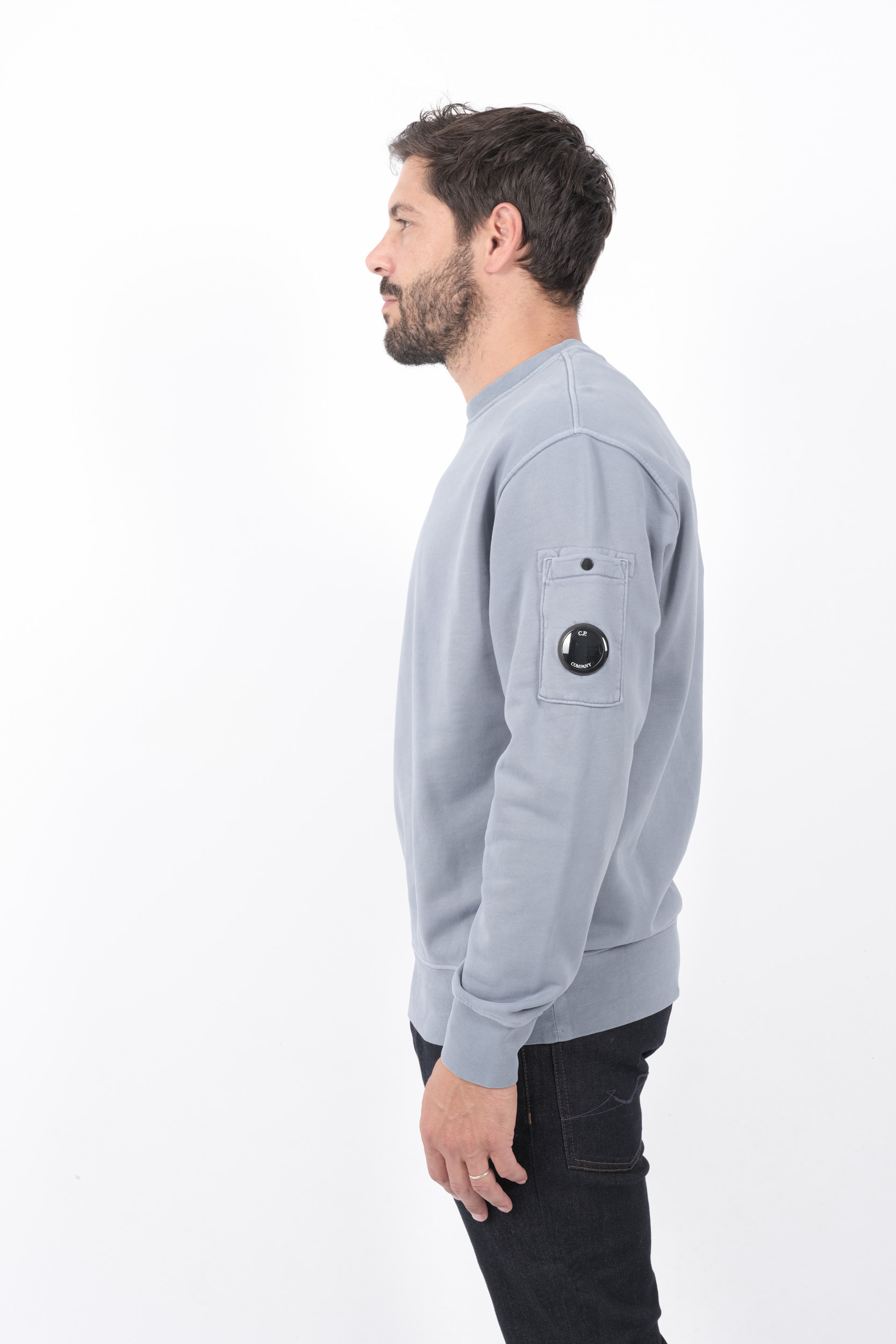  Image du produit SWEAT C.P COMPANY COL ROND BLEU S060A-851 - 4