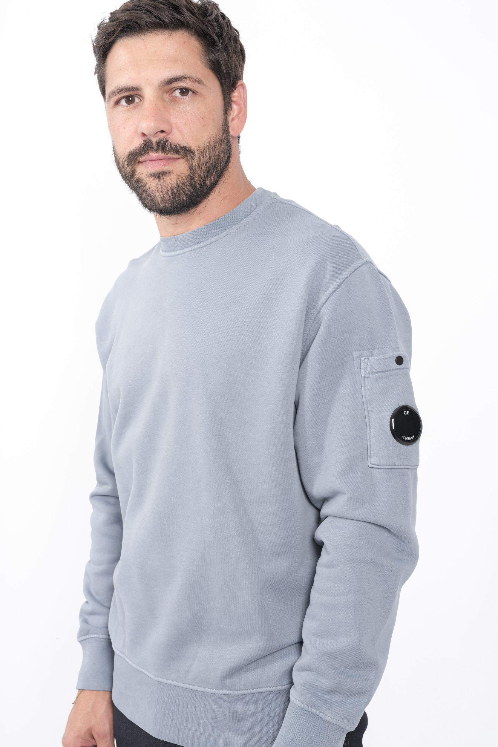 SWEAT C.P COMPANY COL ROND BLEU S060A-851