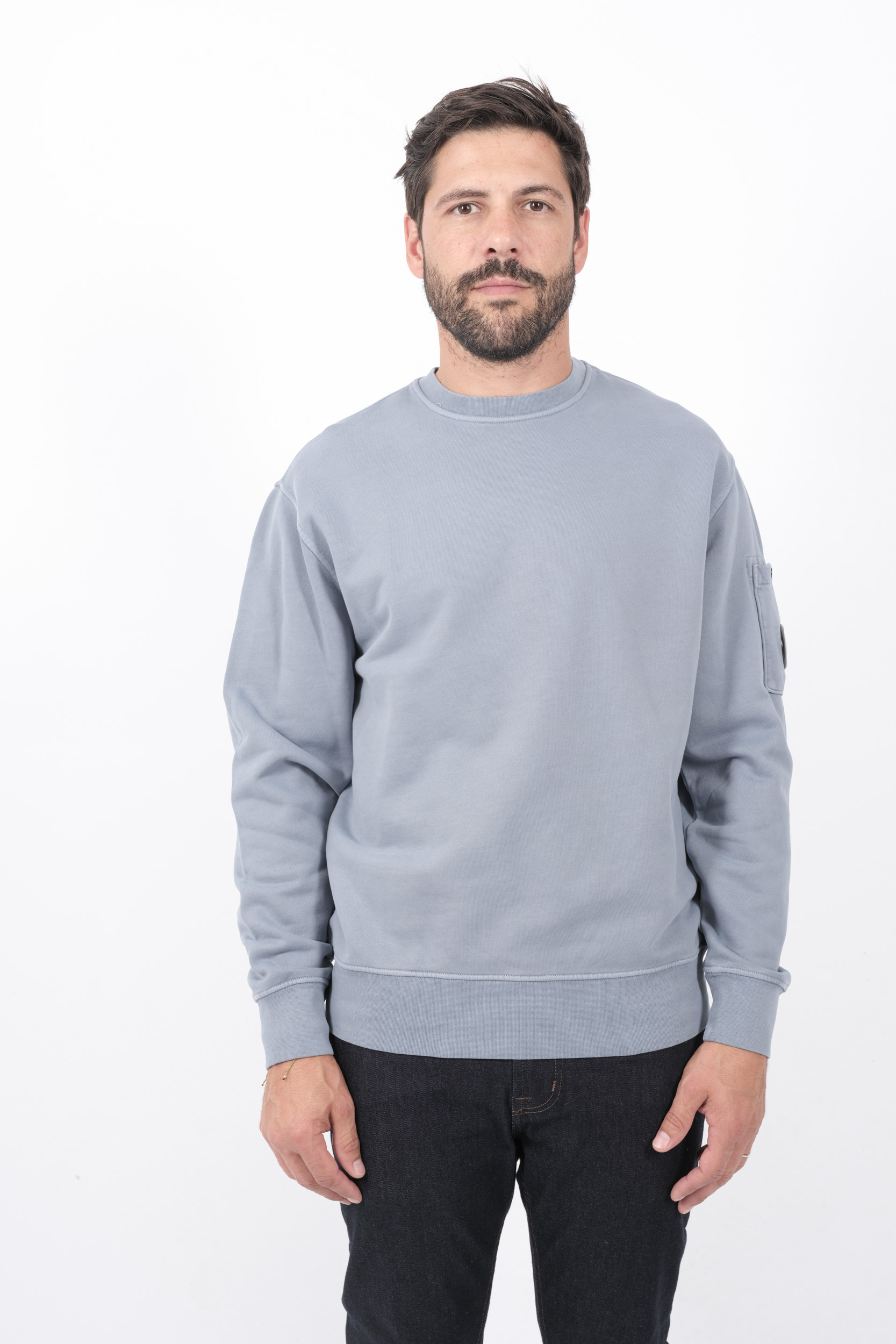 SWEAT C.P COMPANY COL ROND BLEU S060A-851