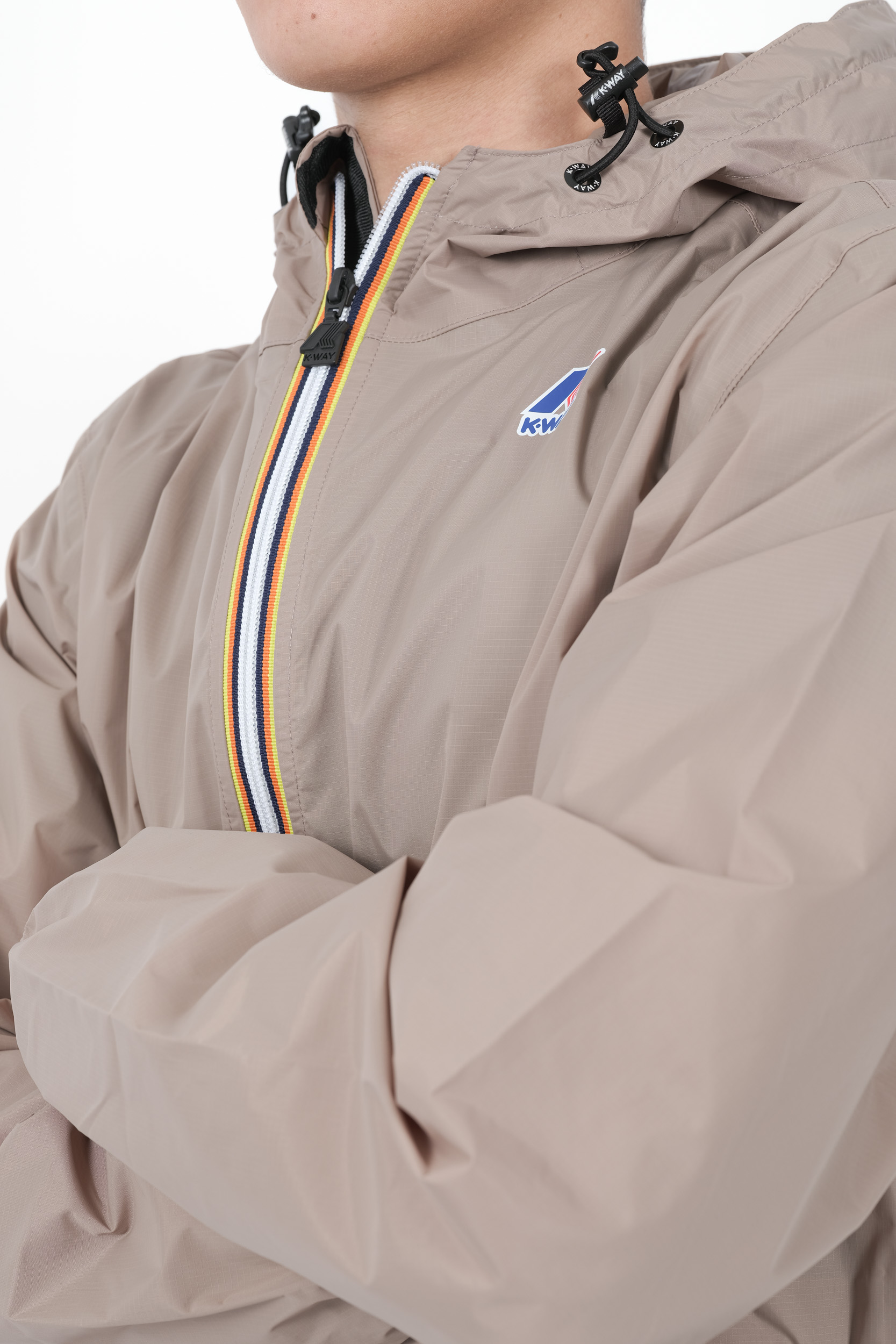  Image du produit VESTE K-WAY COUPE VENT COURTE BEIGE K004BD0-WG9 - 2