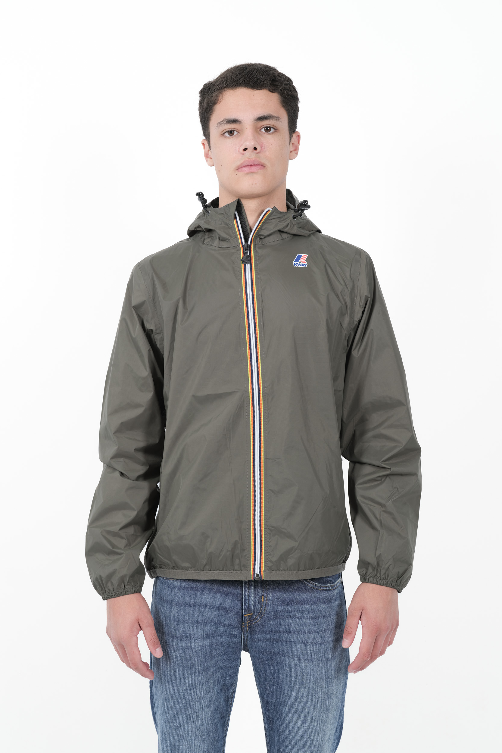 VESTE K-WAY COUPE VENT COURTE VERTE K004BD0-WMR