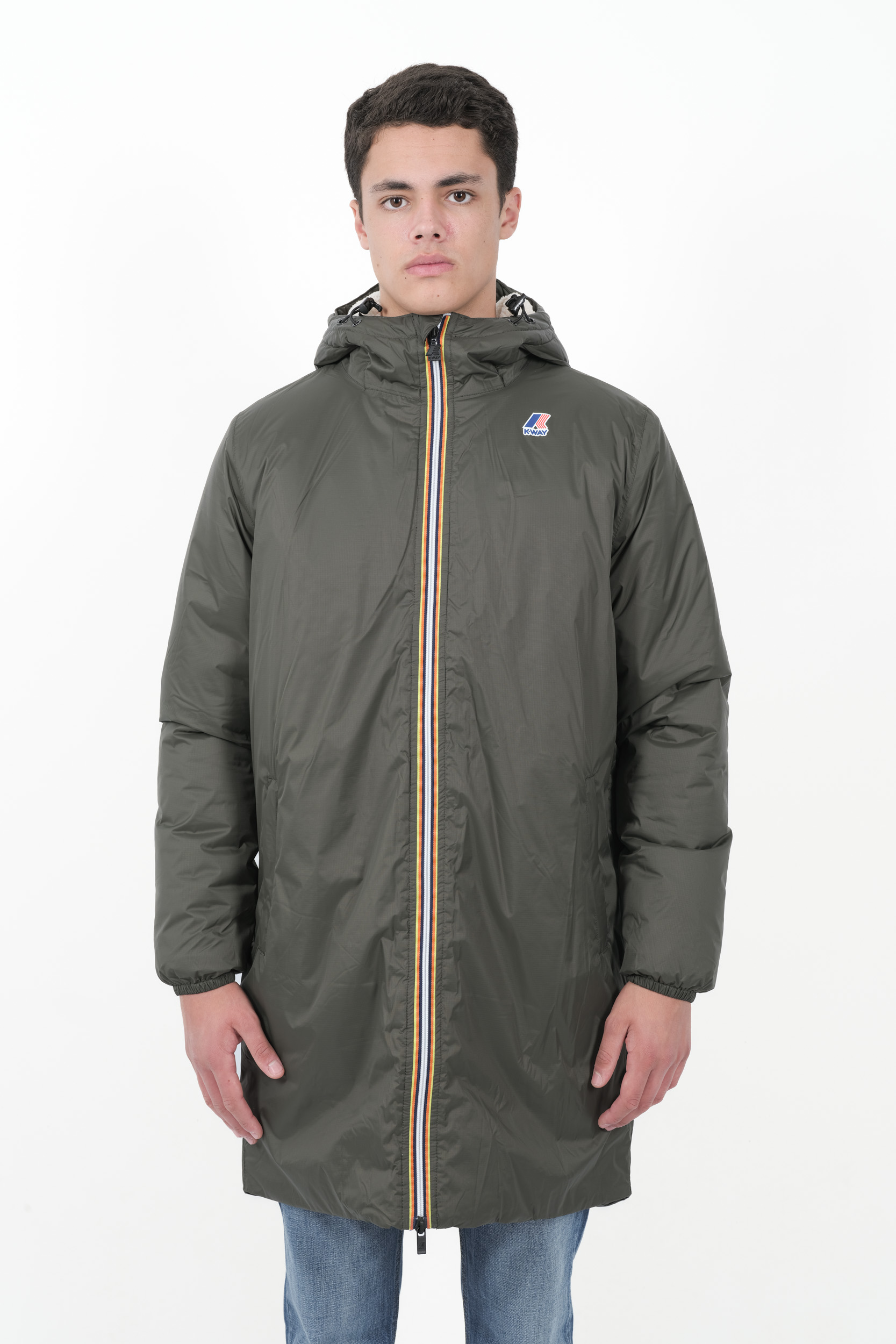 PARKAS K-WAY MOLTONNEE VERT K3114KW-WMR