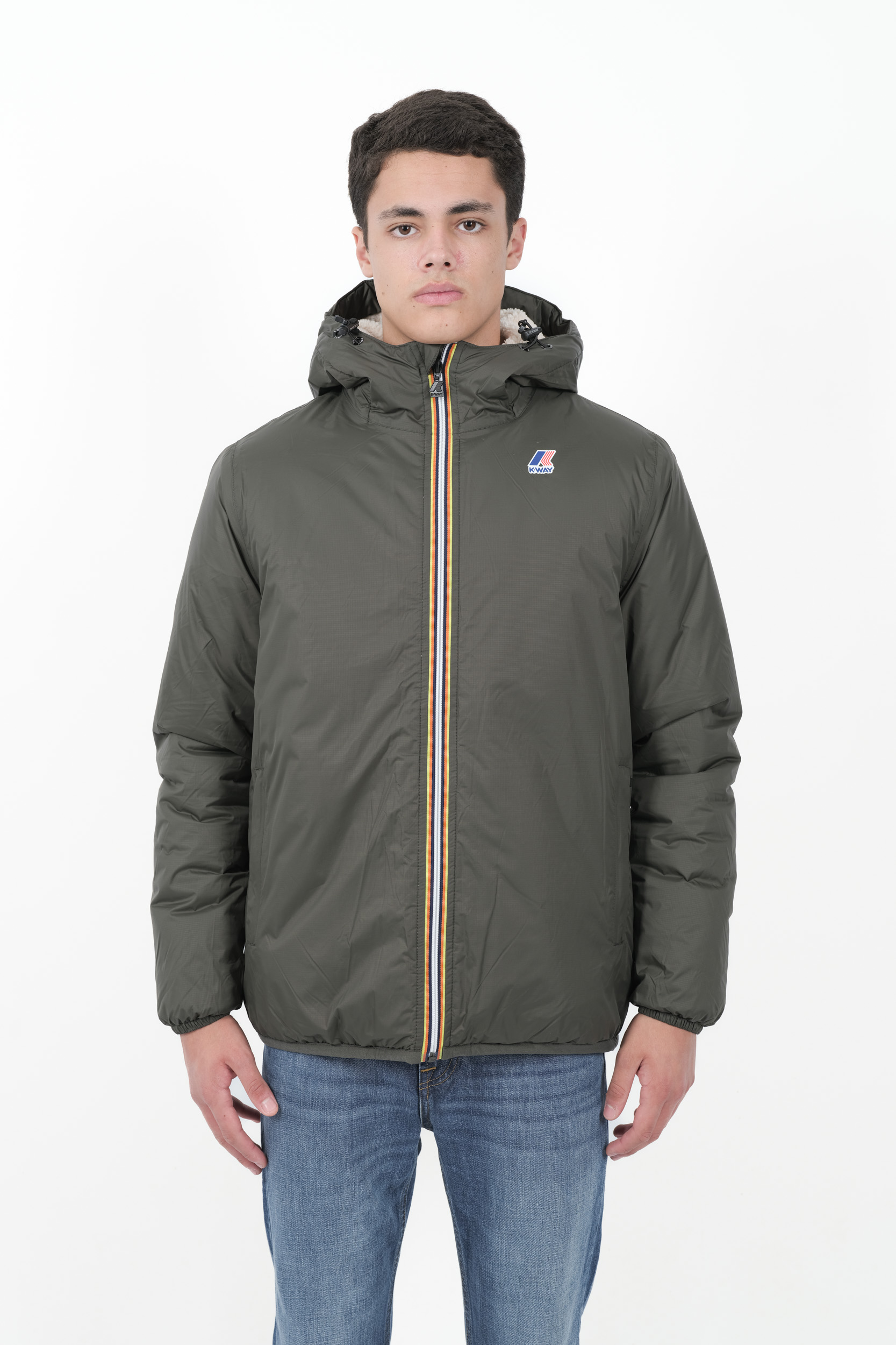  Image du produit BLOUSON K-WAY MOLTONNE VERT K3118TW-WMR - 3