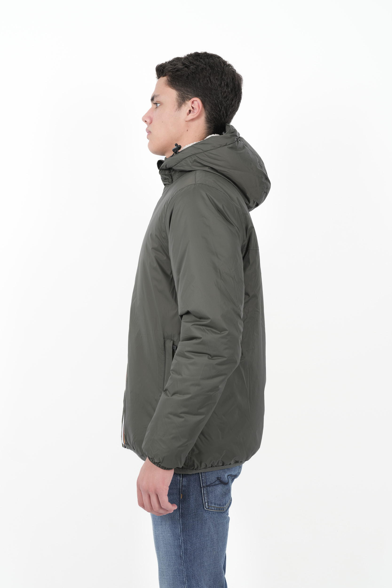  Image du produit BLOUSON K-WAY MOLTONNE VERT K3118TW-WMR - 4