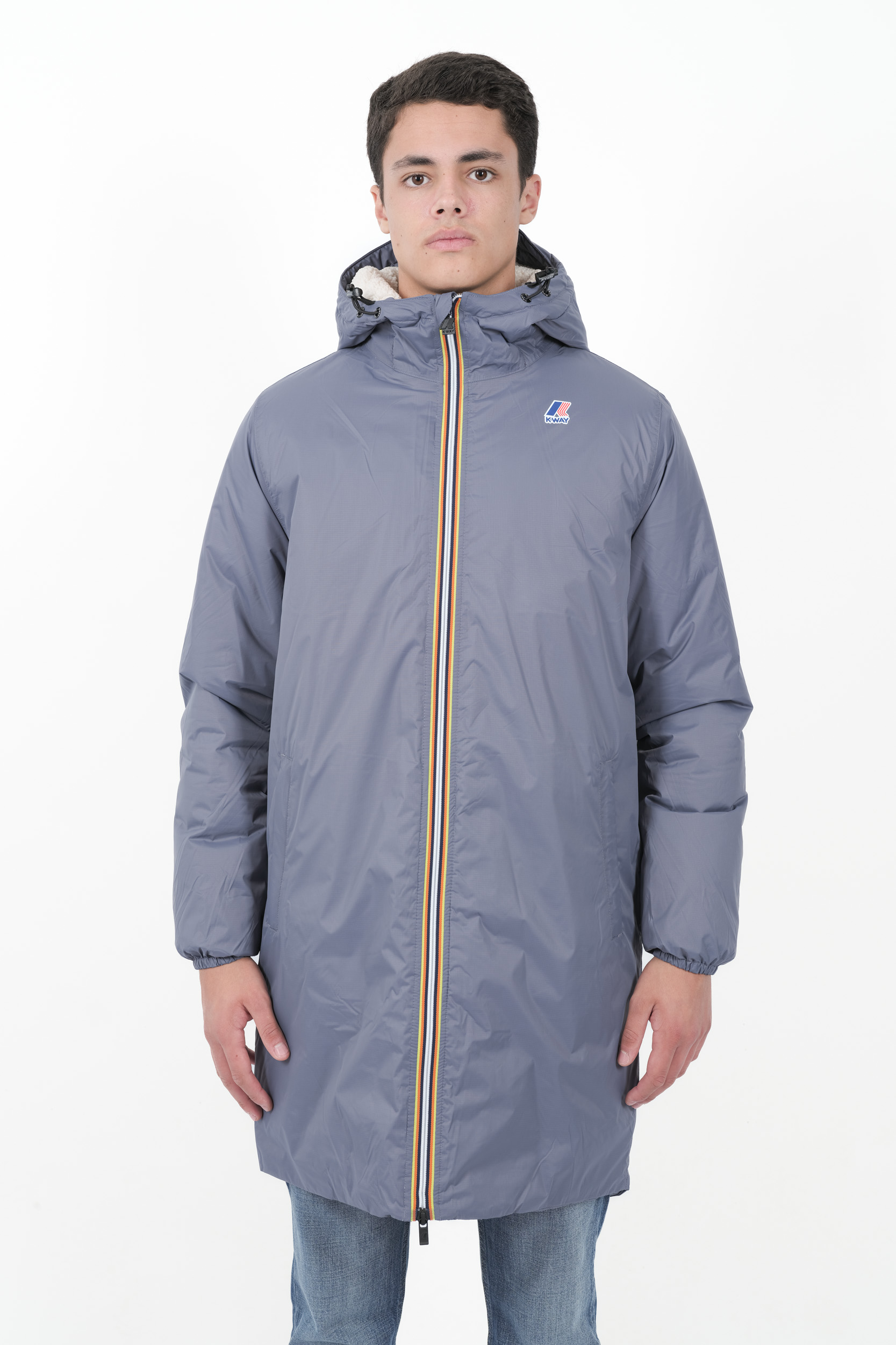 PARKAS K-WAY MOLTONNEE BLEU K3114KW-K56