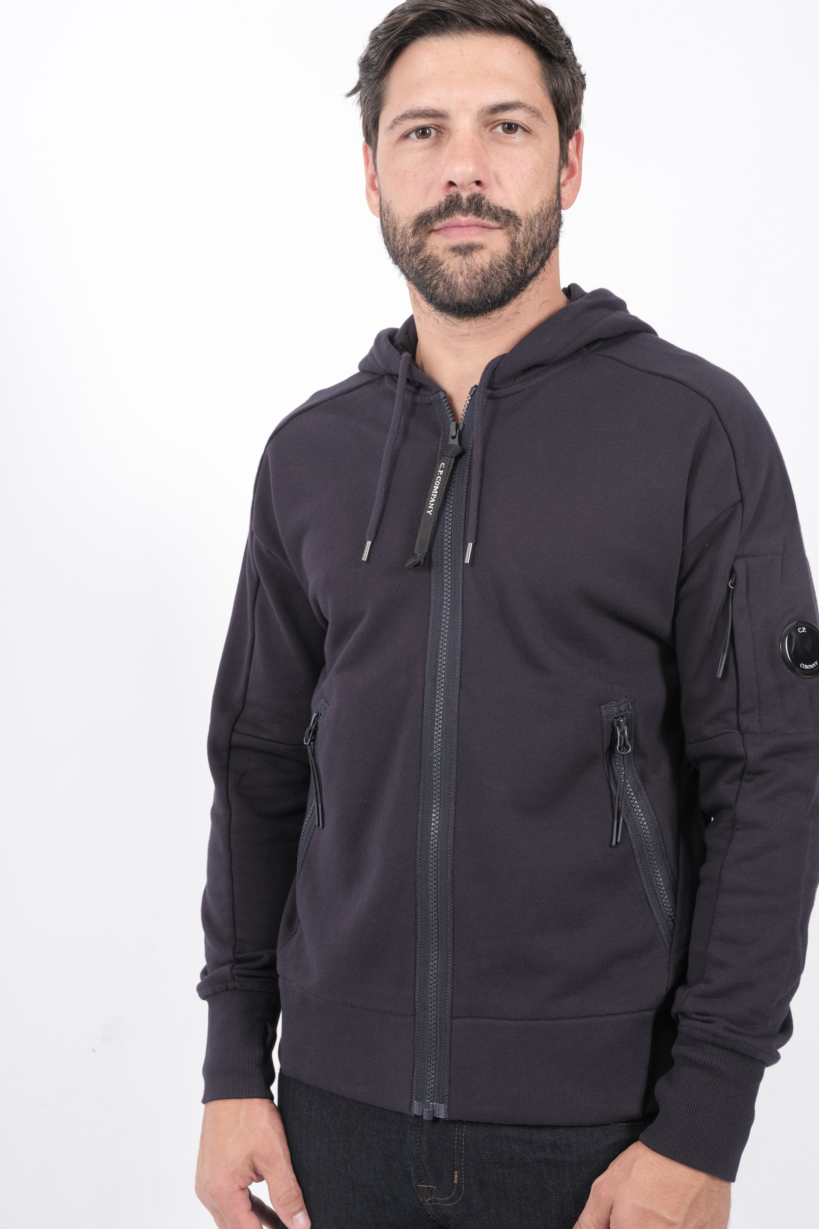  Image du produit SWEAT C.P COMPANY CAPUCHE ZIPPE MARINE S025A-888 - 2