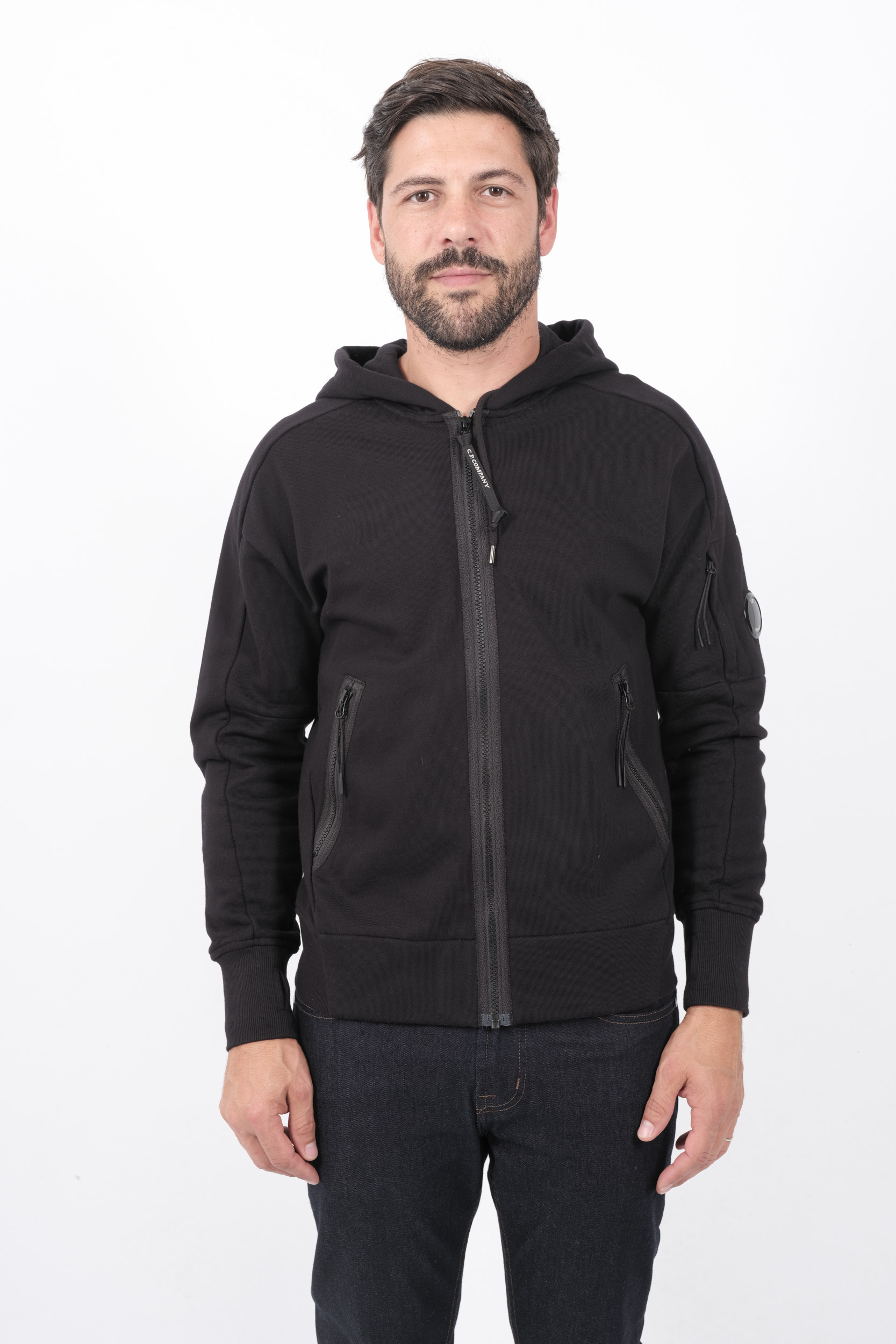 SWEAT C.P COMPANY CAPUCHE ZIPPE S025A-999