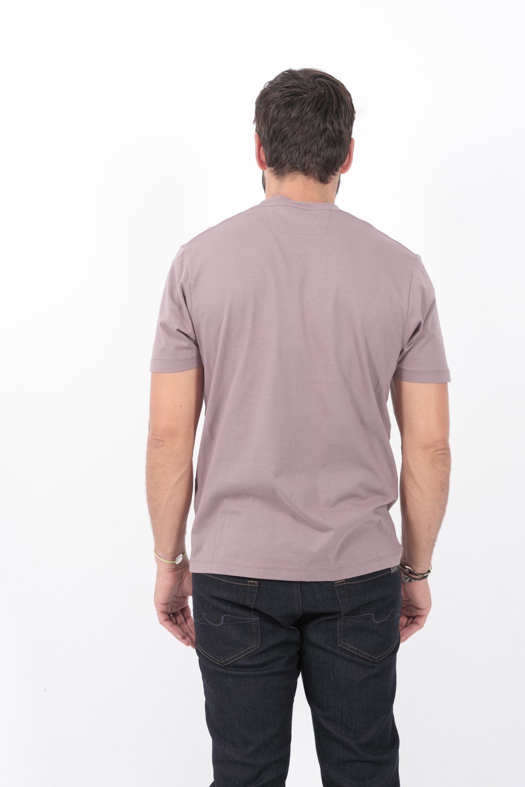 TEE-SHIRT C.P COMPANY IMPRIME BONHOMME LAVANDE S164A-735