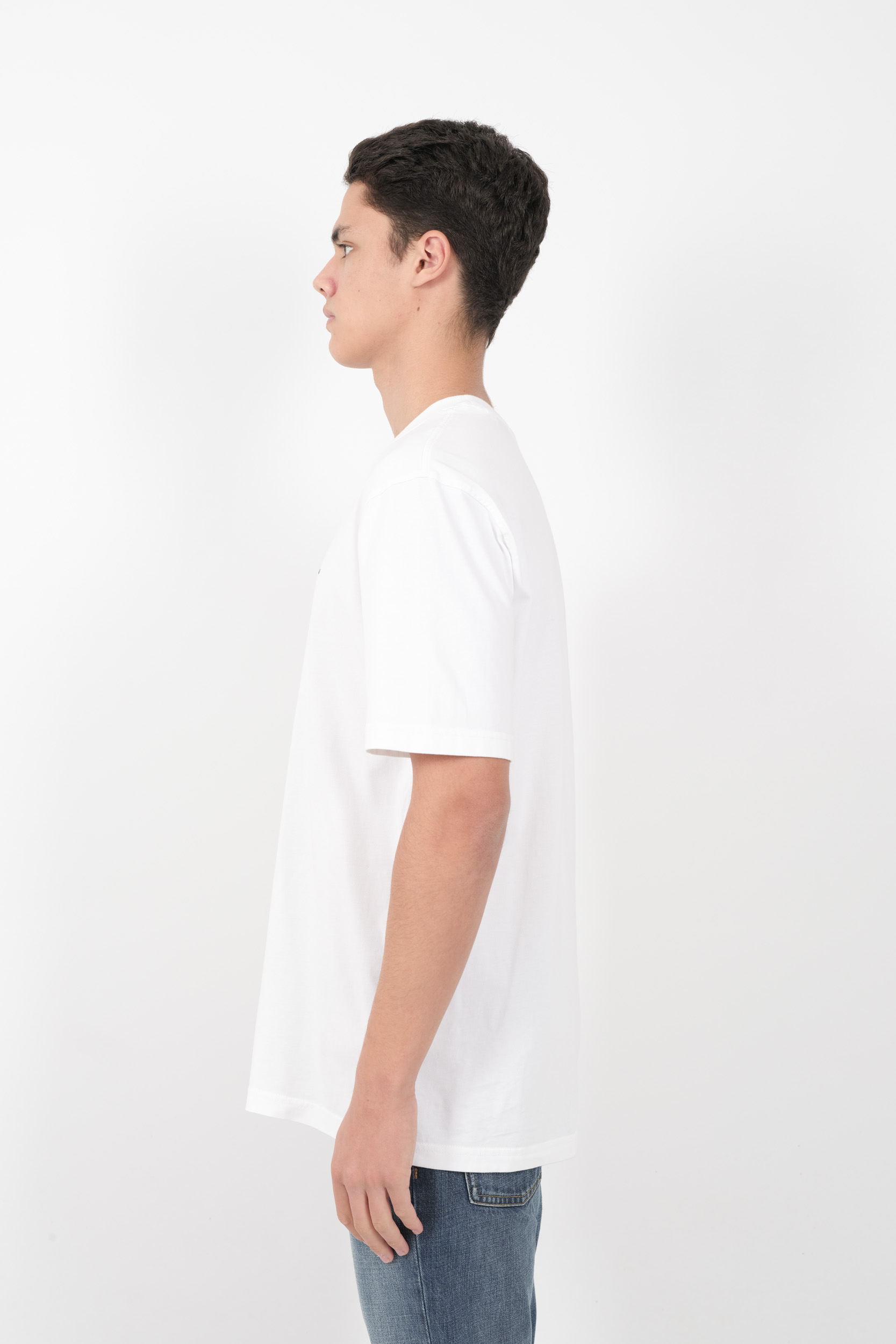 TEE-SHIRT NN07 COL ROND OVERSIZE LOGO BLANC ADAMEMB-001