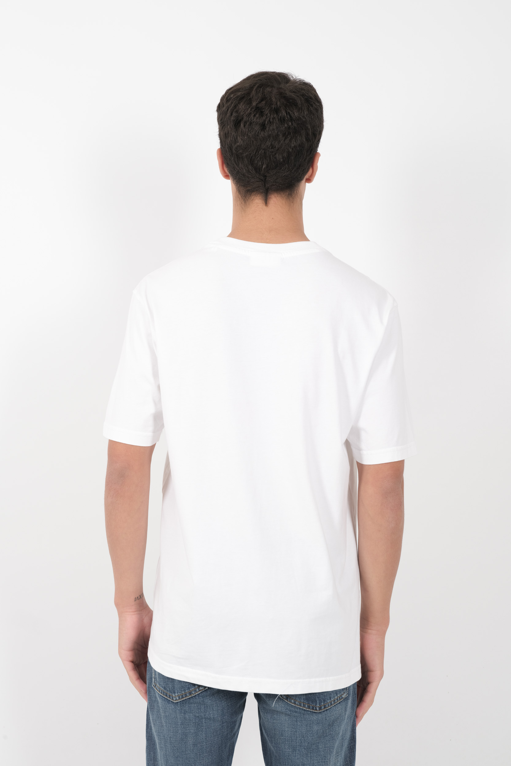 TEE-SHIRT NN07 COL ROND OVERSIZE LOGO BLANC ADAMEMB-001