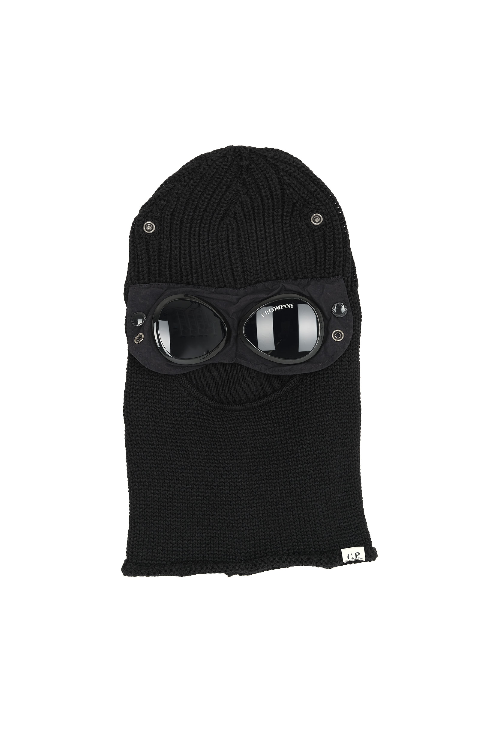  Image du produit CAGOULE C.P COMPANY EN LAINE MERINOS LUNETTES NOIR 301A-999 - 3