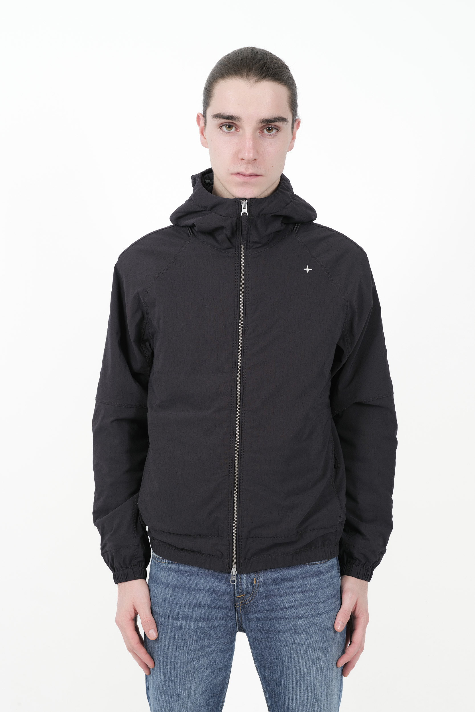  Image du produit VESTE STONE ISLAND STELLINA NYLON ET LAINE BLEU NUIT 8115415G2-V0028 - 3