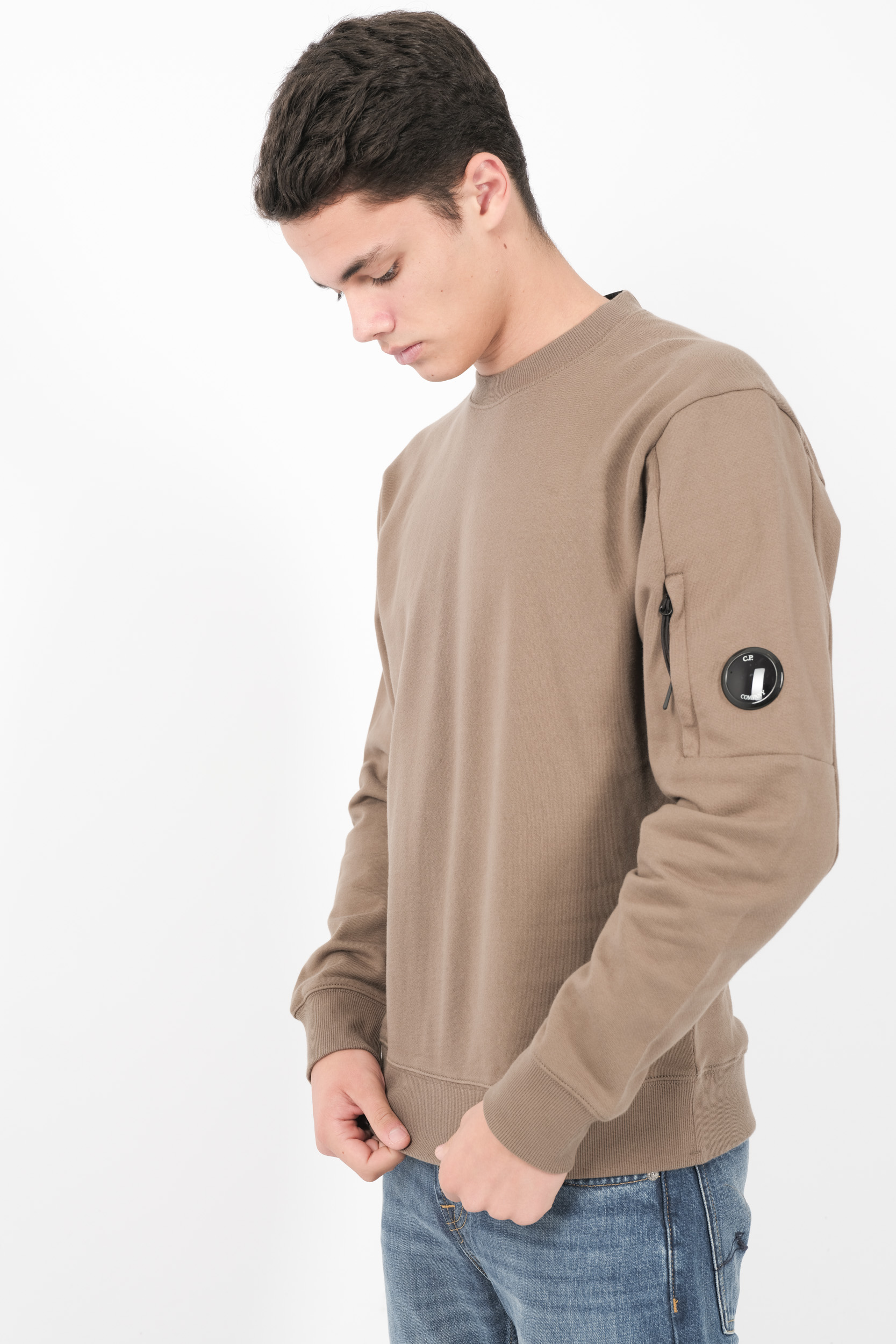  Image du produit SWEAT C.P COMPANY COL ROND TAUPE S023A-359 - 2