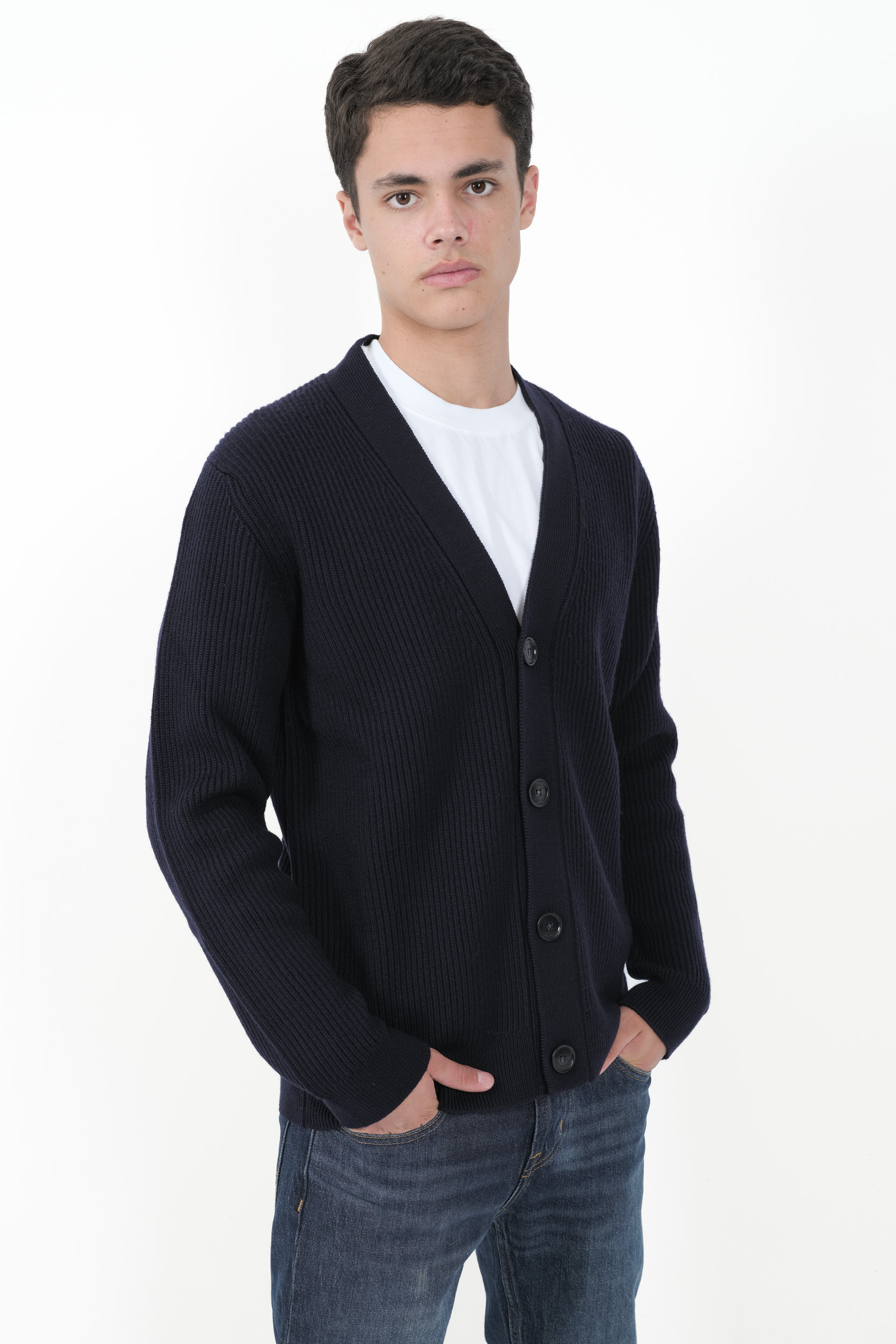  Image du produit CARDIGAN WOOLRICH A BOUTONS MARINE N0322-3989 - 2