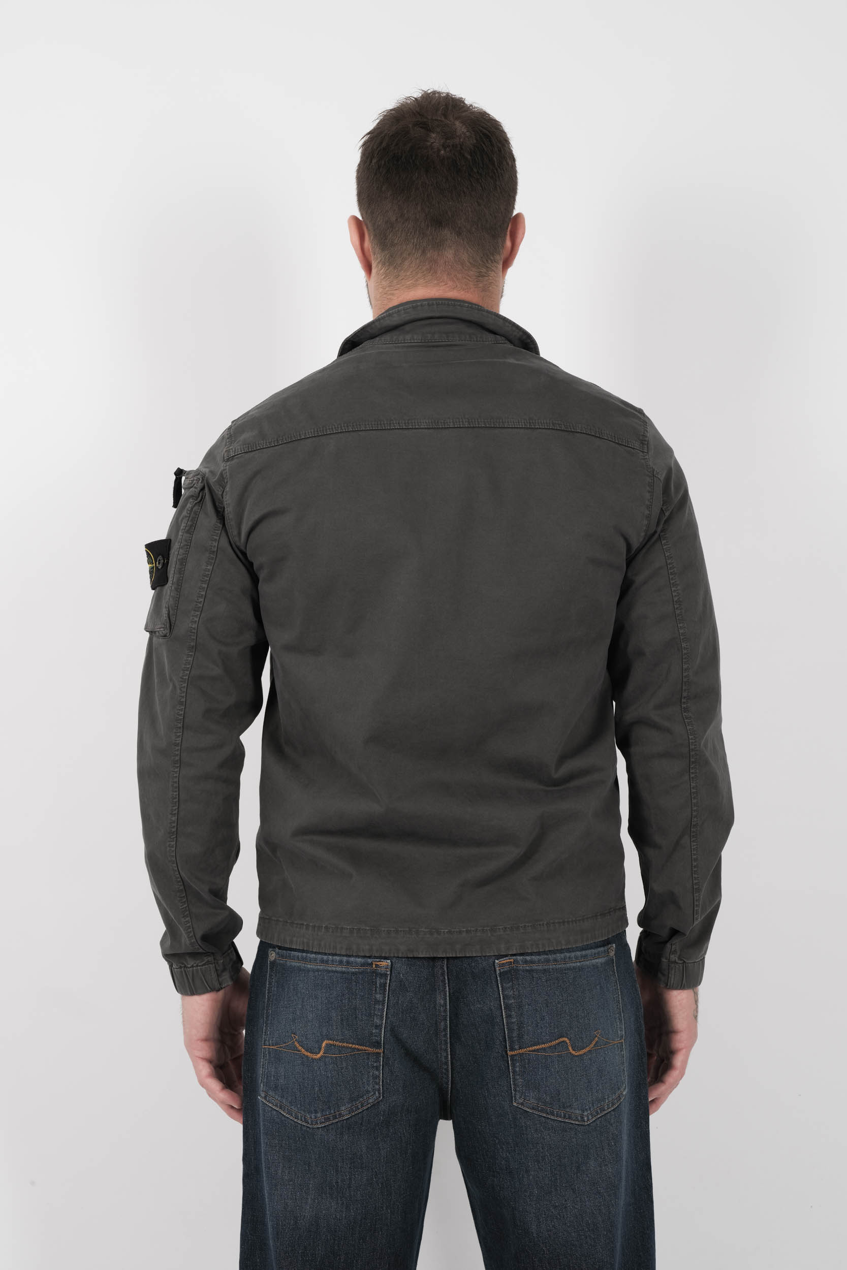  Image du produit SURCHEMISE STONE ISLAND A ZIP GRIS S151203S04-V0165 - 5