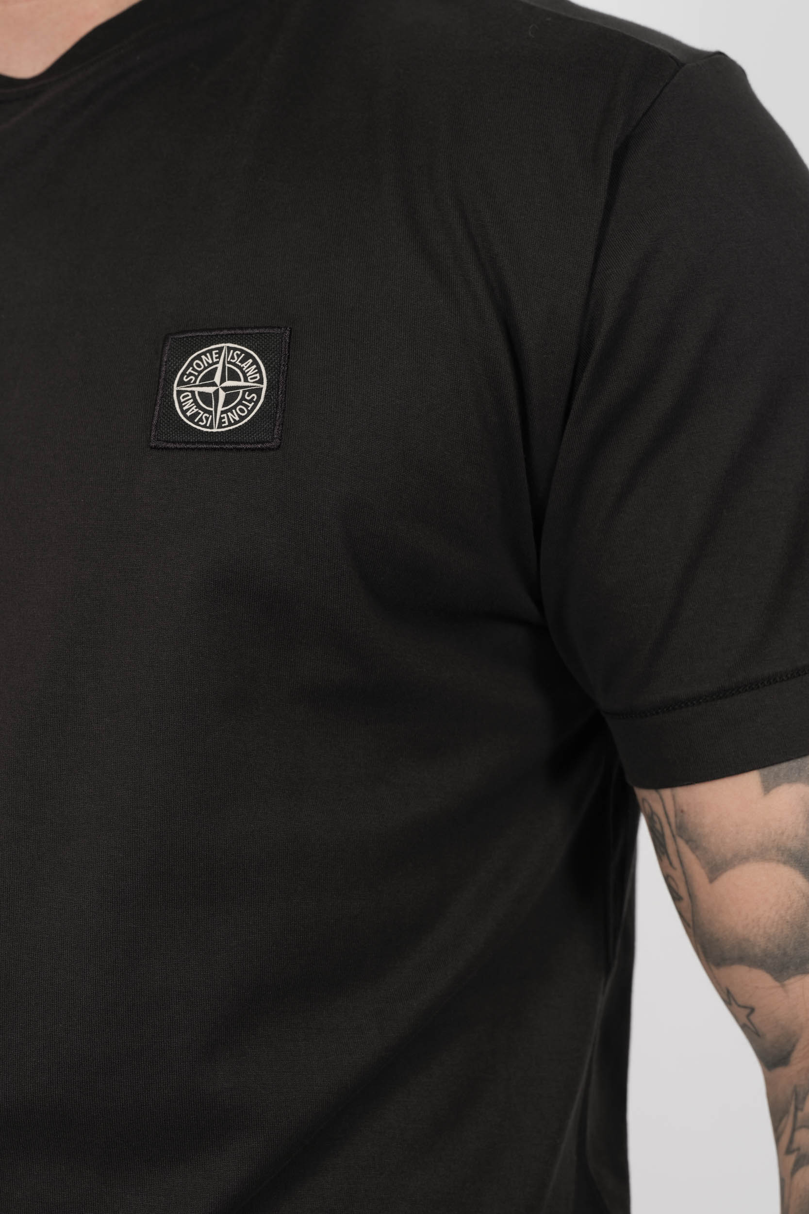 TEE-SHIRT STONE ISLAND LOGO CARRE NOIR S152139S13-V0029