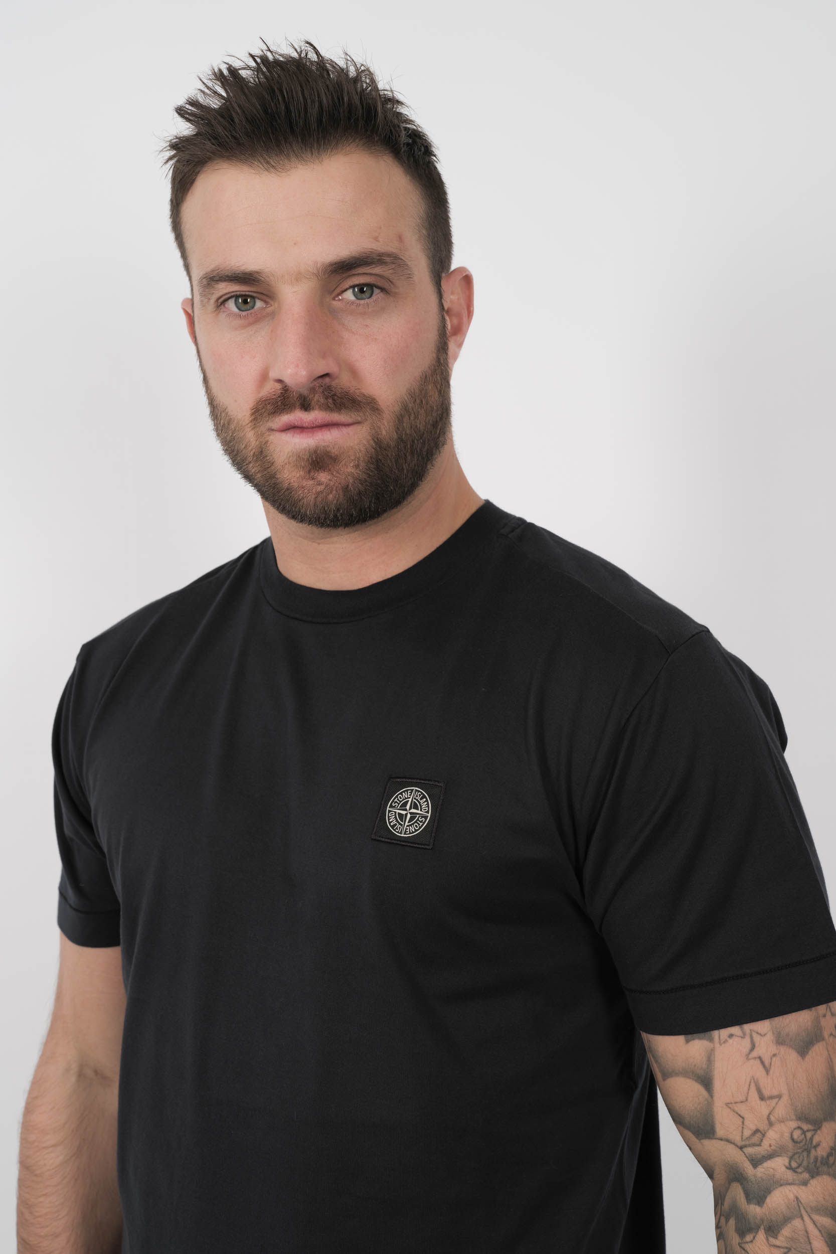 TEE-SHIRT STONE ISLAND LOGO CARRE NOIR S152139S13-V0029