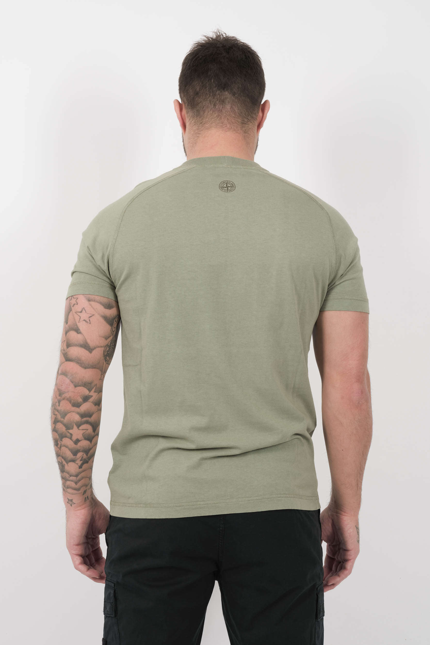  Image du produit TEE-SHIRT STONE ISLAND LOGO IMPRIME VERT S152120S81-V0055 - 5