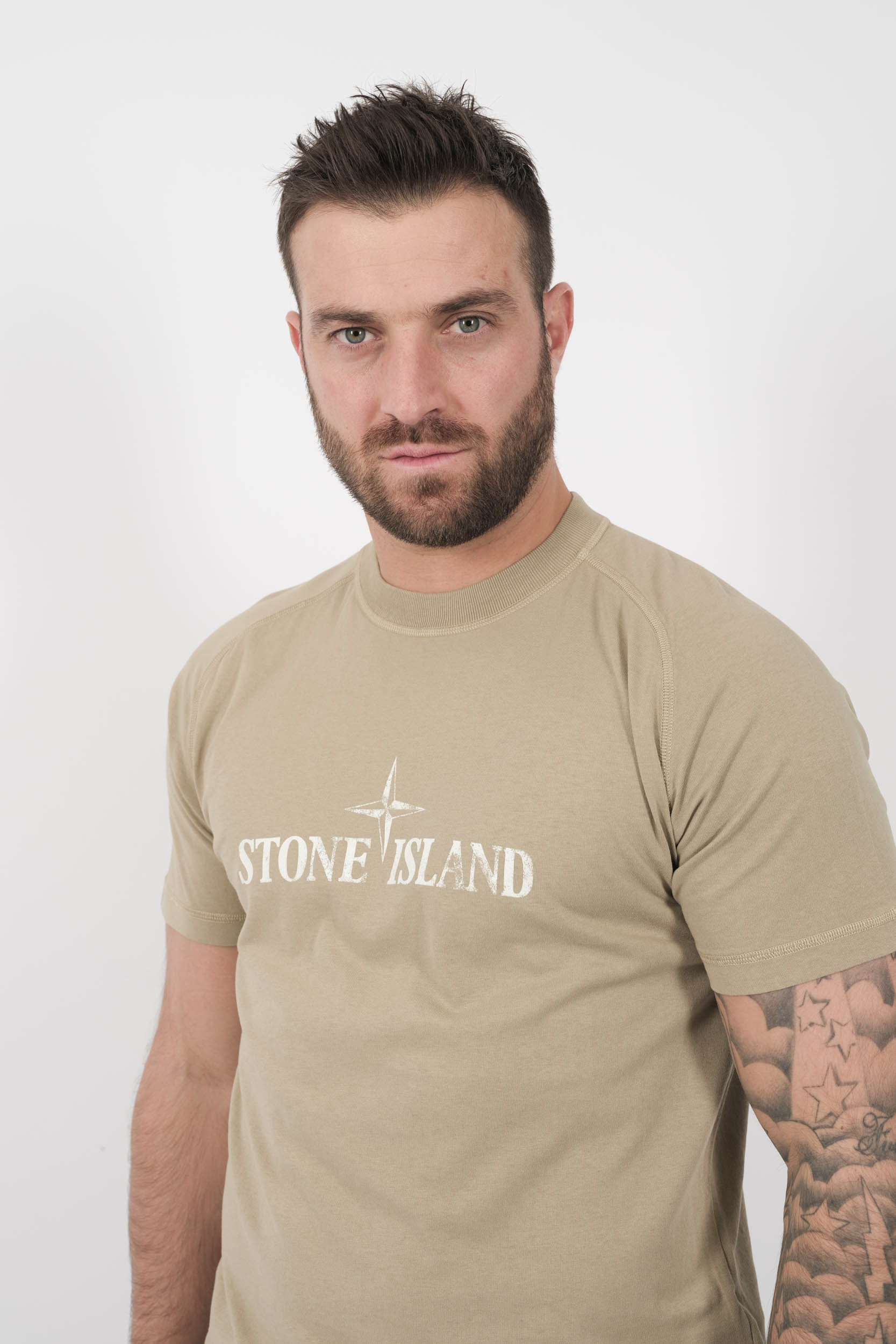  Image du produit TEE-SHIRT STONE ISLAND LOGO IMPRIME BEIGE S152120S81-V009A - 2