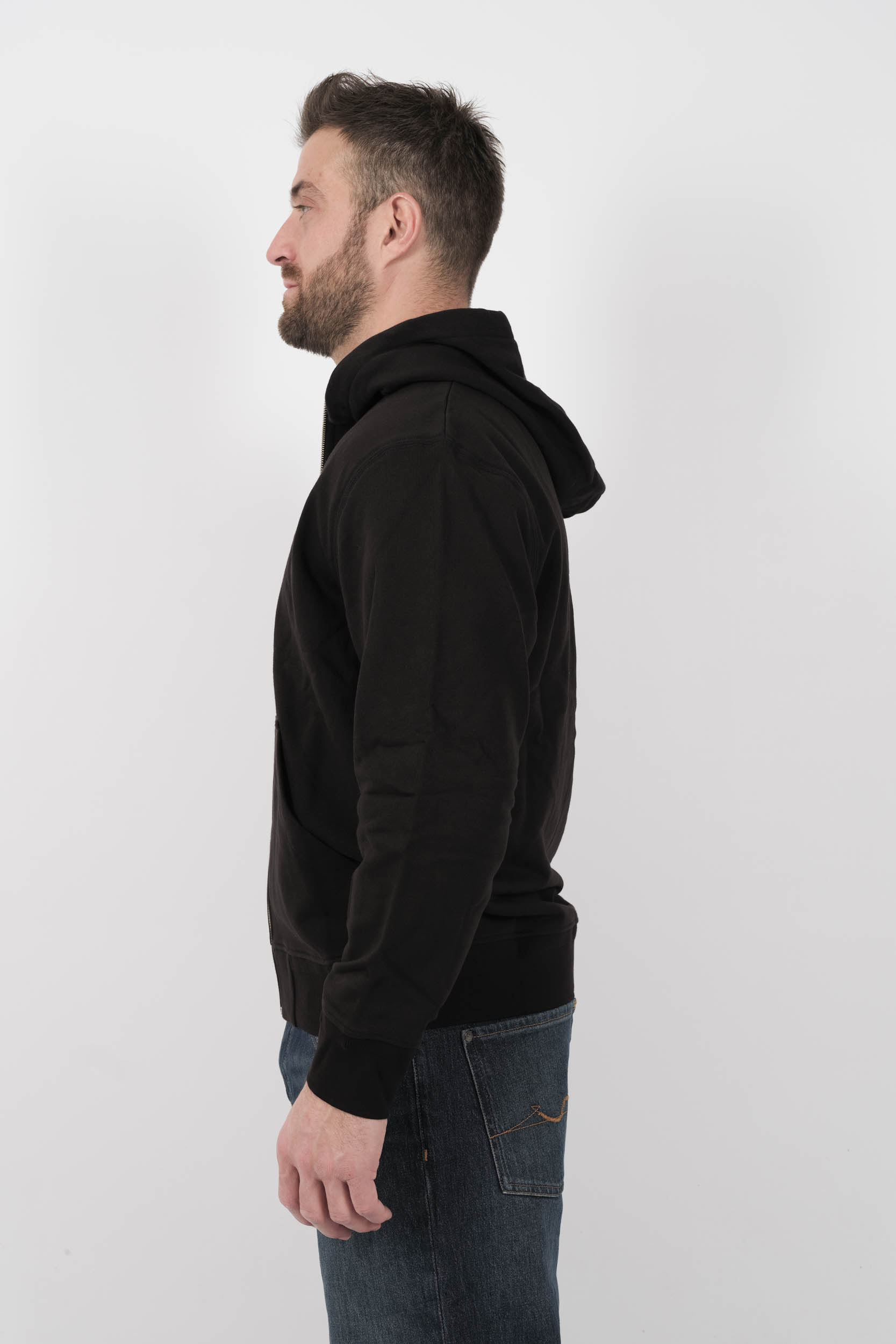  Image du produit SWEAT C.P COMPANY A CAPUCHE ZIPPE NOIR S044A-999 - 4