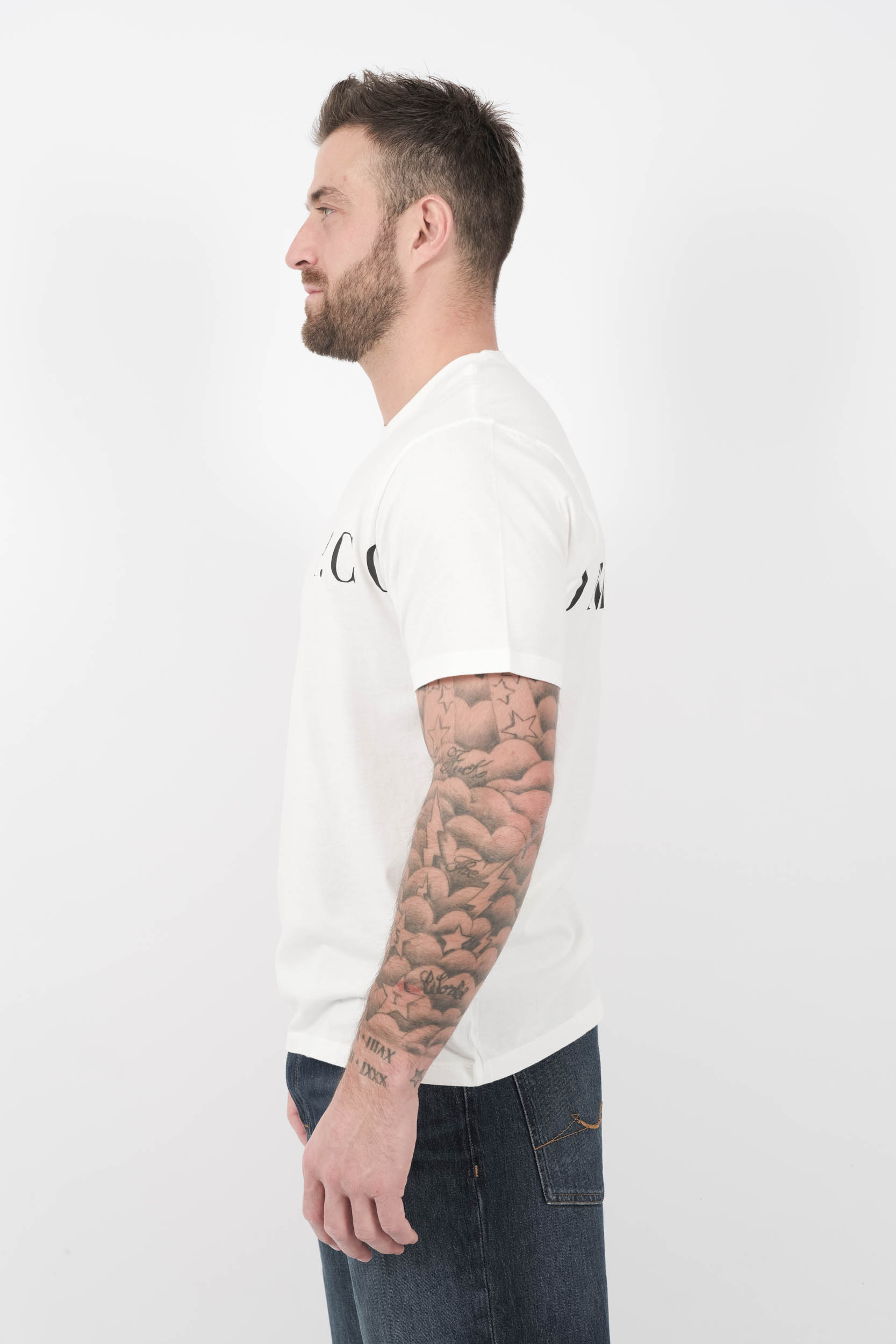  Image du produit TEE-SHIRT C.P COMPANY LOGO IMPARIME BLANC S139A-103 - 4