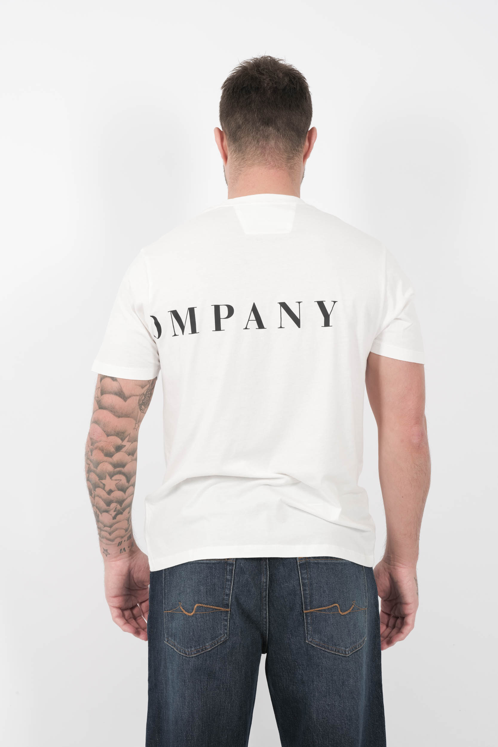  Image du produit TEE-SHIRT C.P COMPANY LOGO IMPARIME BLANC S139A-103 - 5