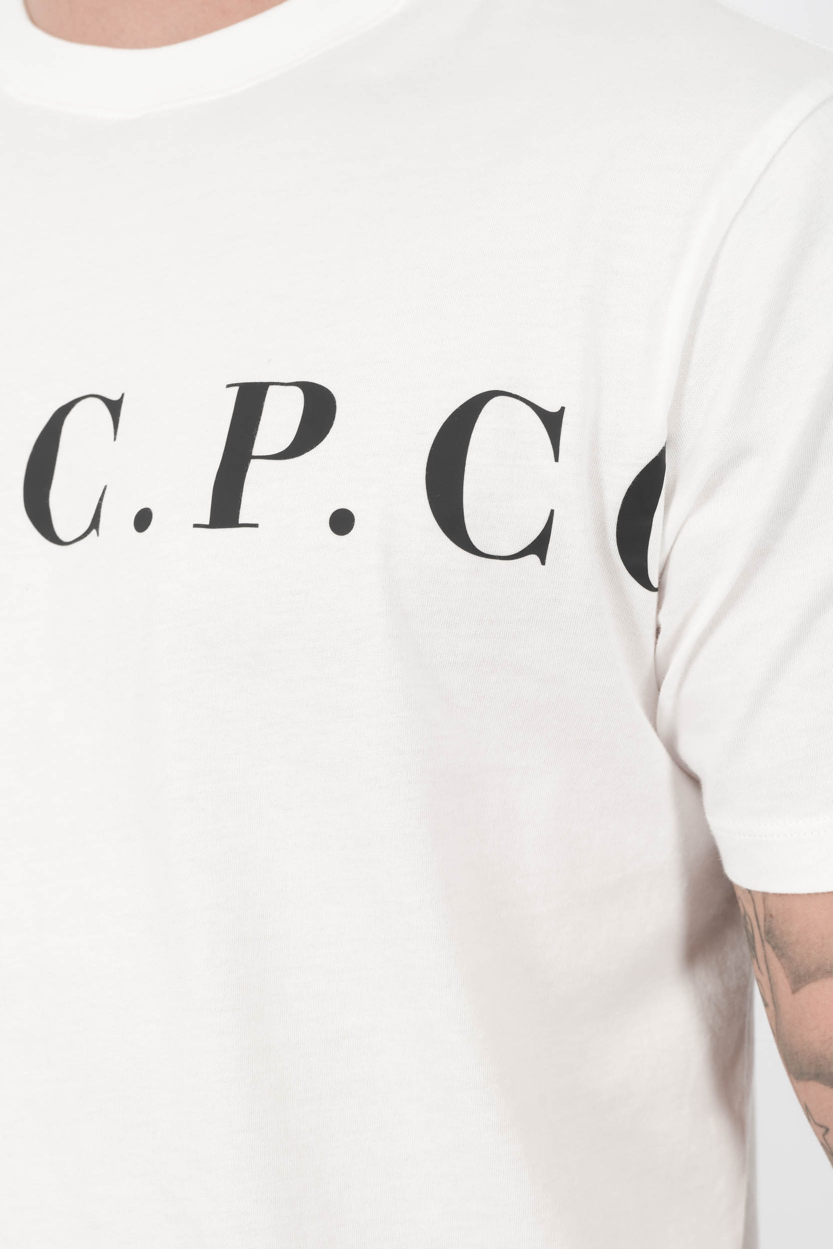  Image du produit TEE-SHIRT C.P COMPANY LOGO IMPARIME BLANC S139A-103 - 6