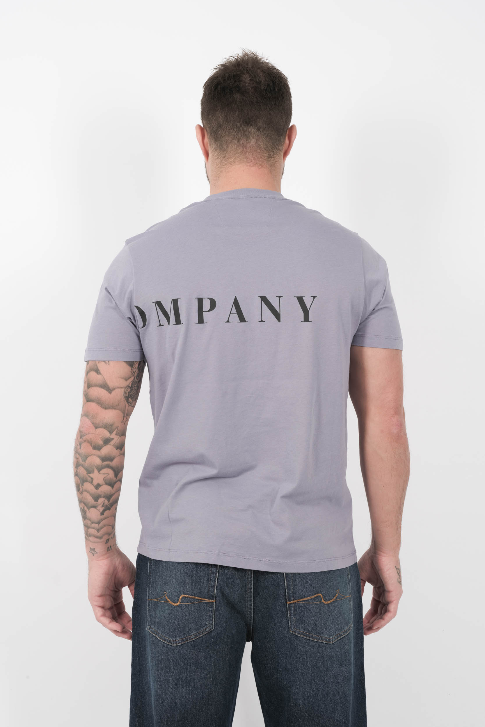  Image du produit TEE-SHIRT C.P COMPANY LOGO IMPRIME VIOLET S139A-774 - 5