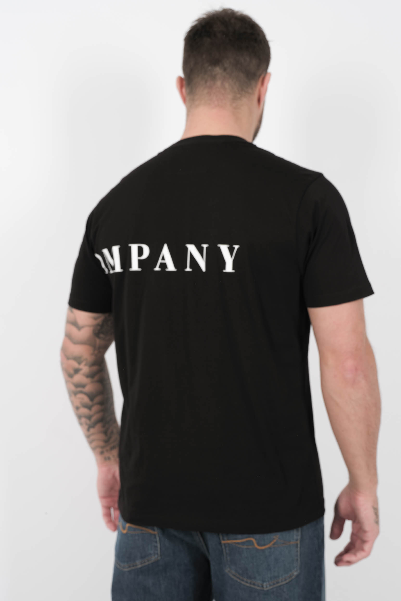  Image du produit TEE-SHIRT C.P COMPANY LOGO IMPRIME NOIR S139A-999 - 2