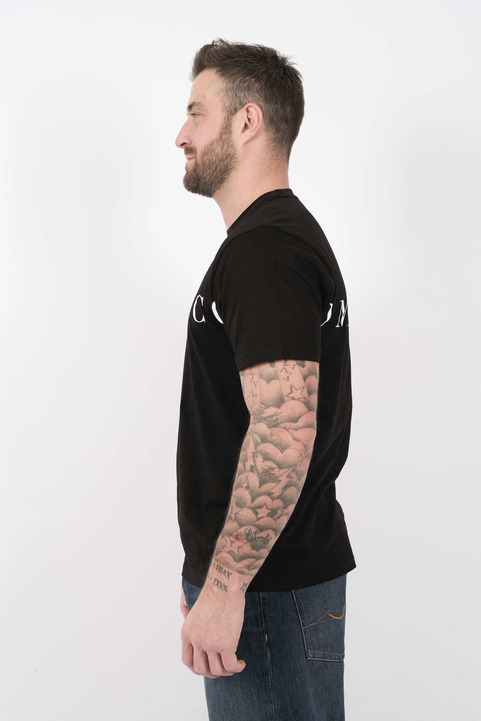  Image du produit TEE-SHIRT C.P COMPANY LOGO IMPRIME NOIR S139A-999 - 4