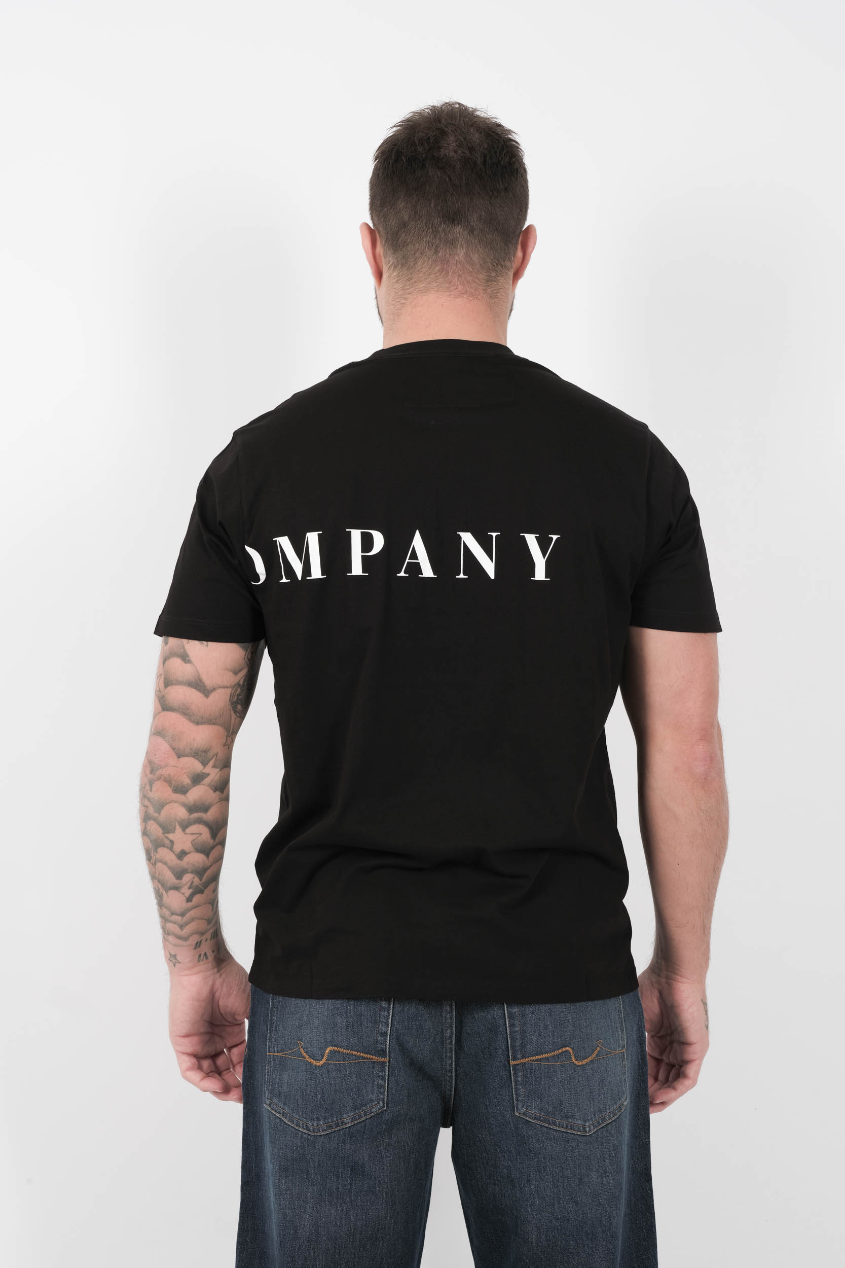  Image du produit TEE-SHIRT C.P COMPANY LOGO IMPRIME NOIR S139A-999 - 5