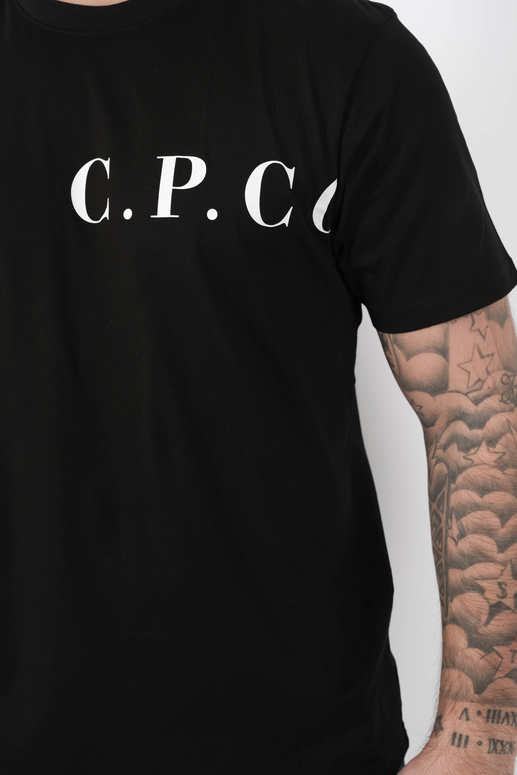  Image du produit TEE-SHIRT C.P COMPANY LOGO IMPRIME NOIR S139A-999 - 6