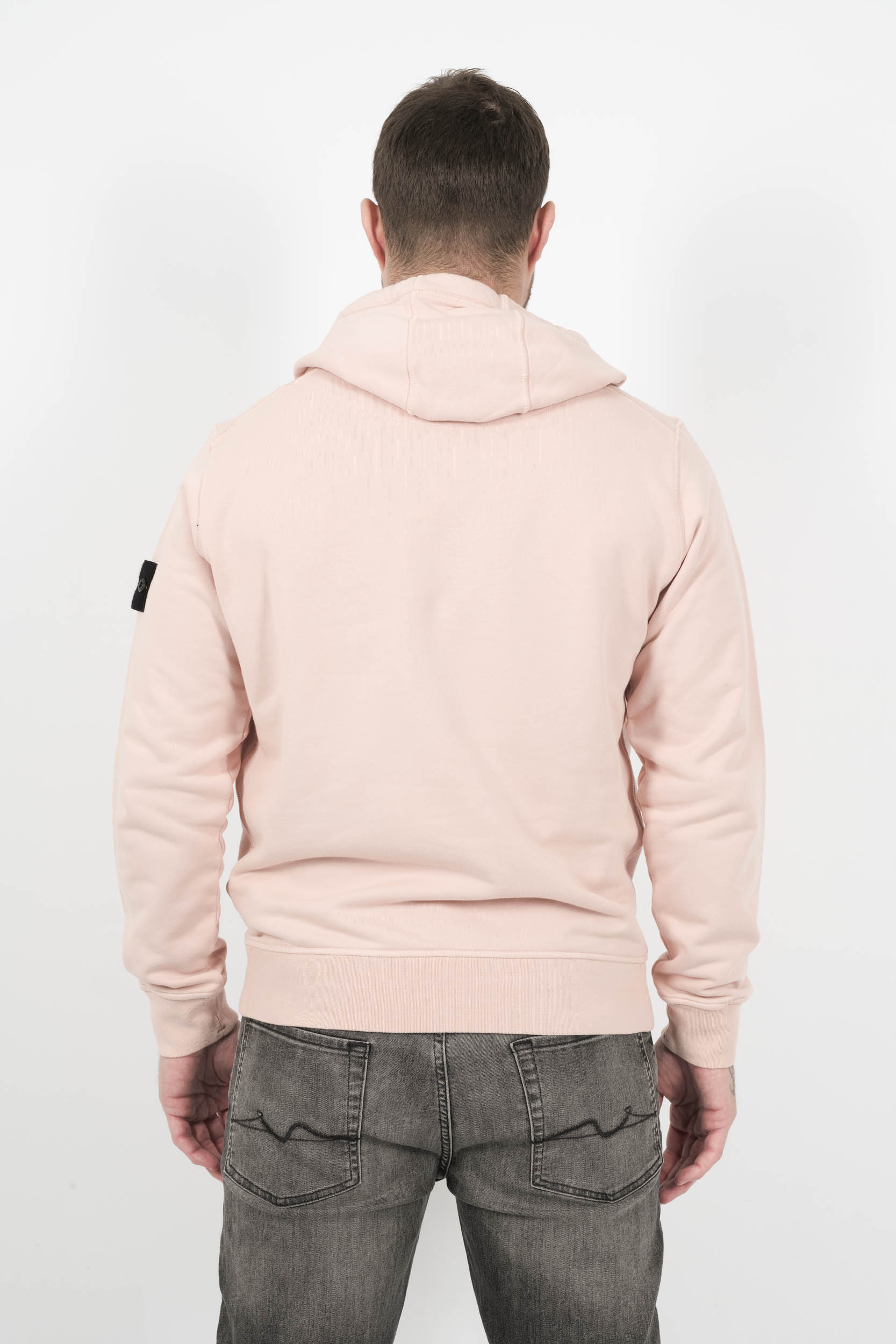 SWEAT STONE ISLAND A CAPUCHE ROSE S156145S51-V0082