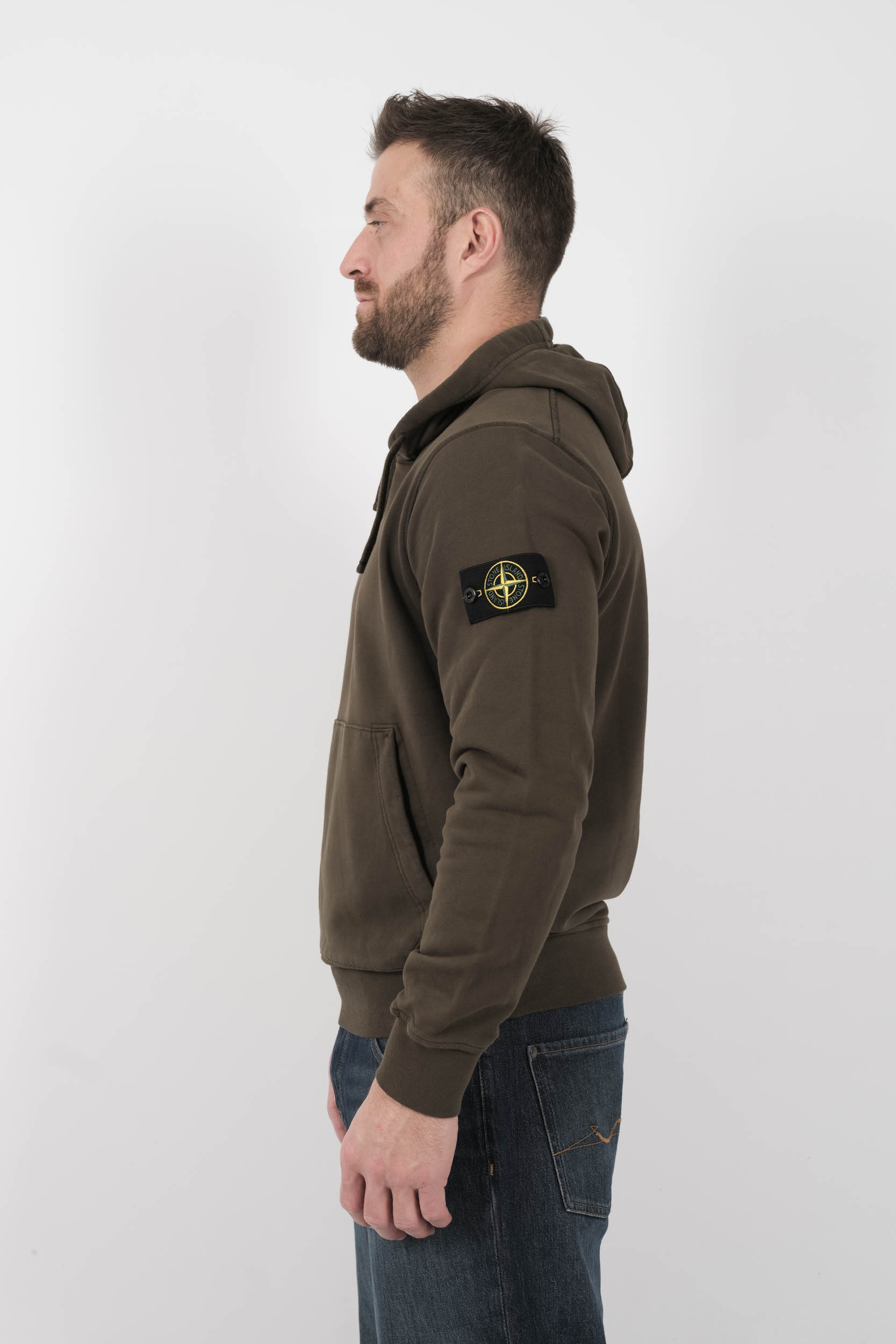  Image du produit SWEAT STONE ISLAND A CAPUCHE KAKI S156145S51-V0054 - 4