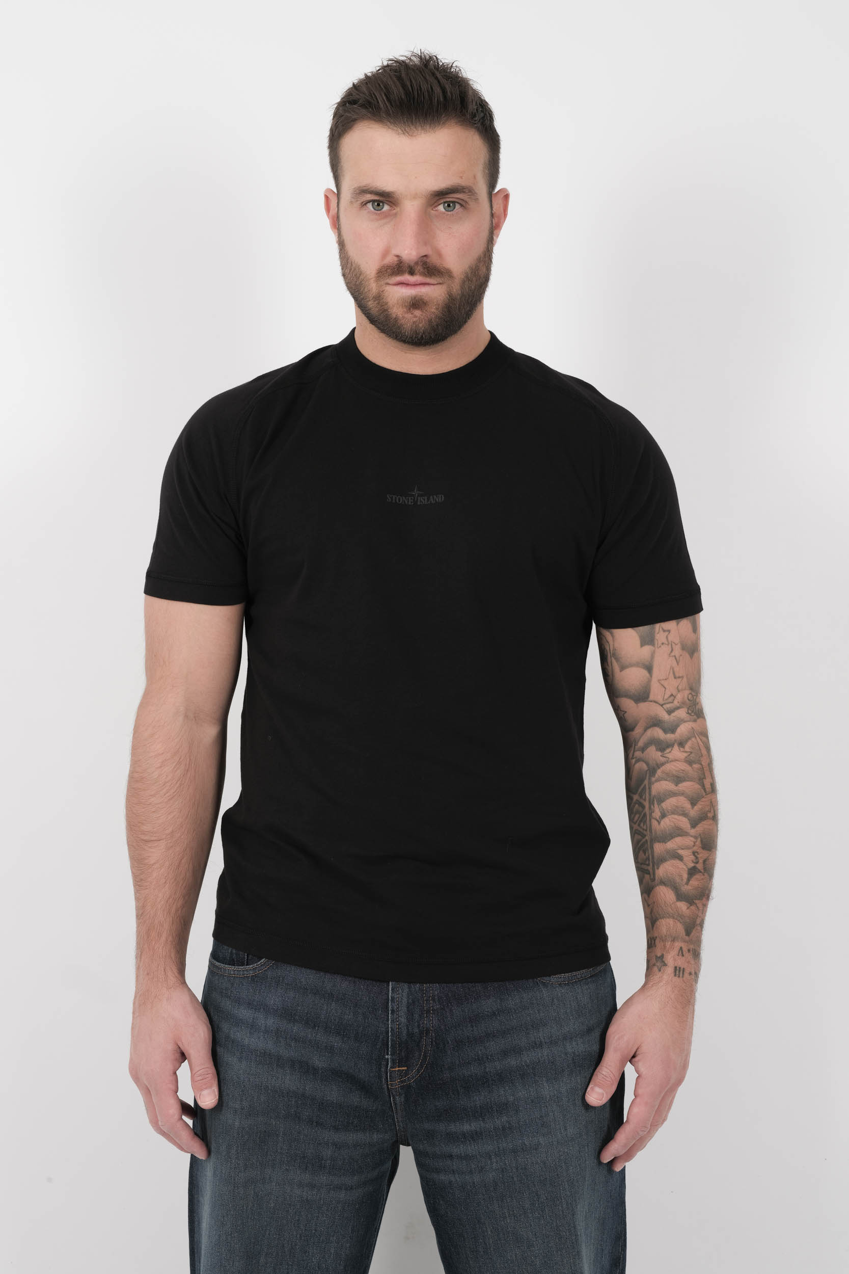  Image du produit TEE-SHIRT STONE ISLAND LOGO DOS NOIR S152120S80-V0029 - 3