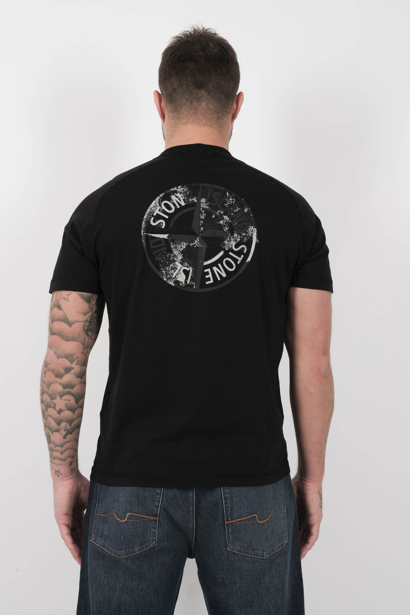  Image du produit TEE-SHIRT STONE ISLAND LOGO DOS NOIR S152120S80-V0029 - 5