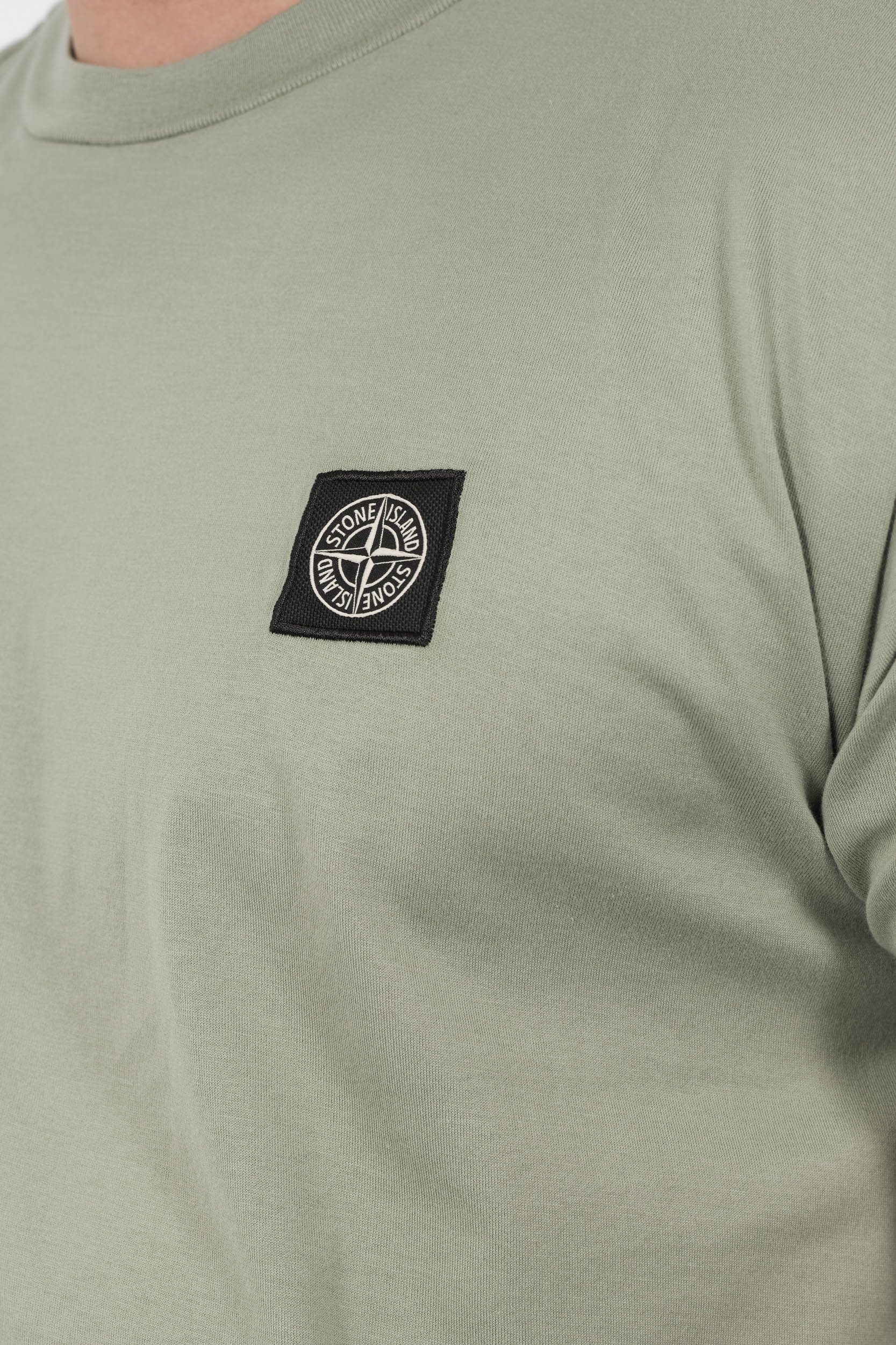 TEE-SHIRT STONE ISLAND LOGO CARRE VERT S152139S13-V0055