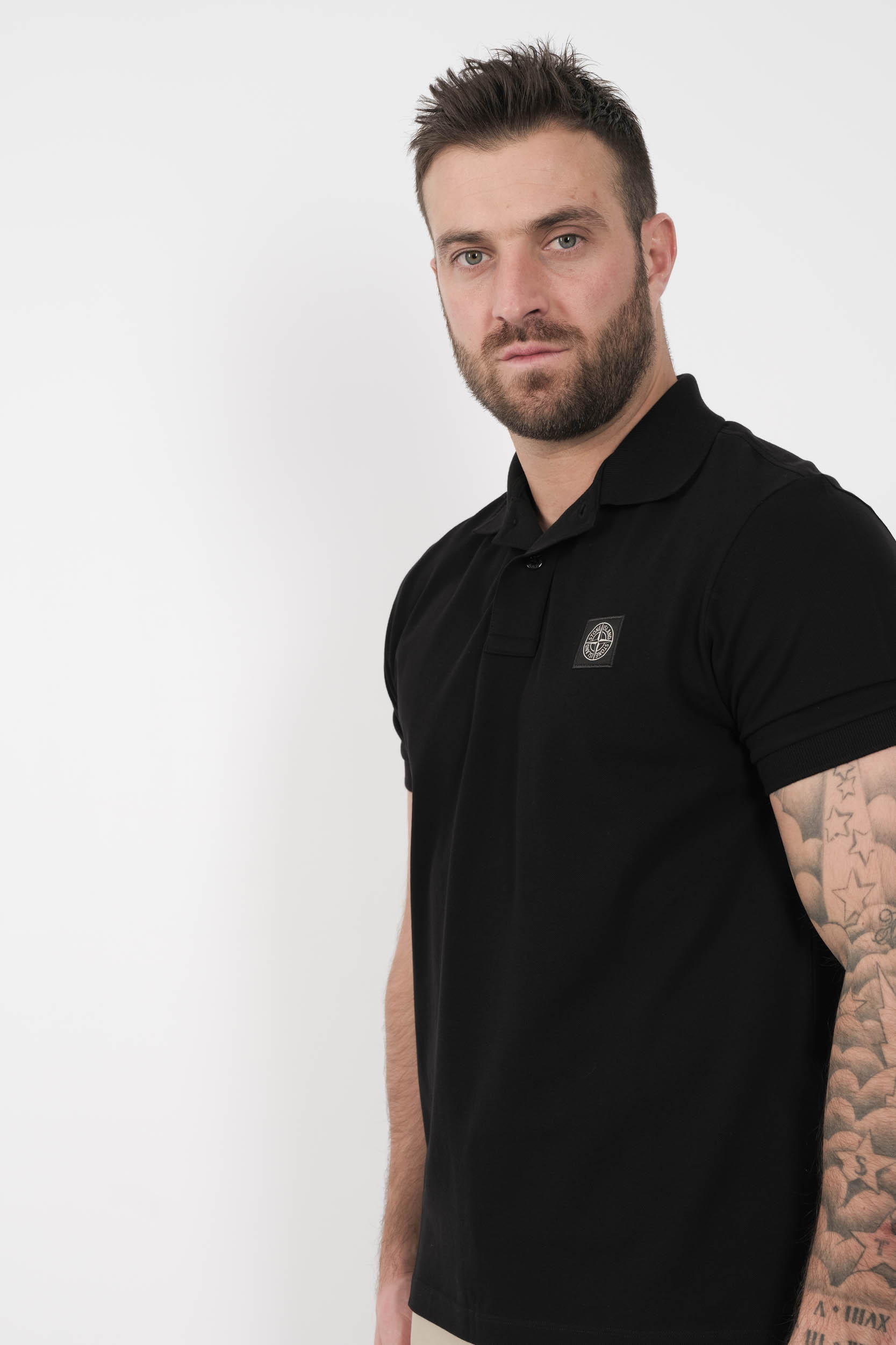  Image du produit POLO STONE ISLAND SLIM FIT NOIR S15222SCS17-V0029 - 2