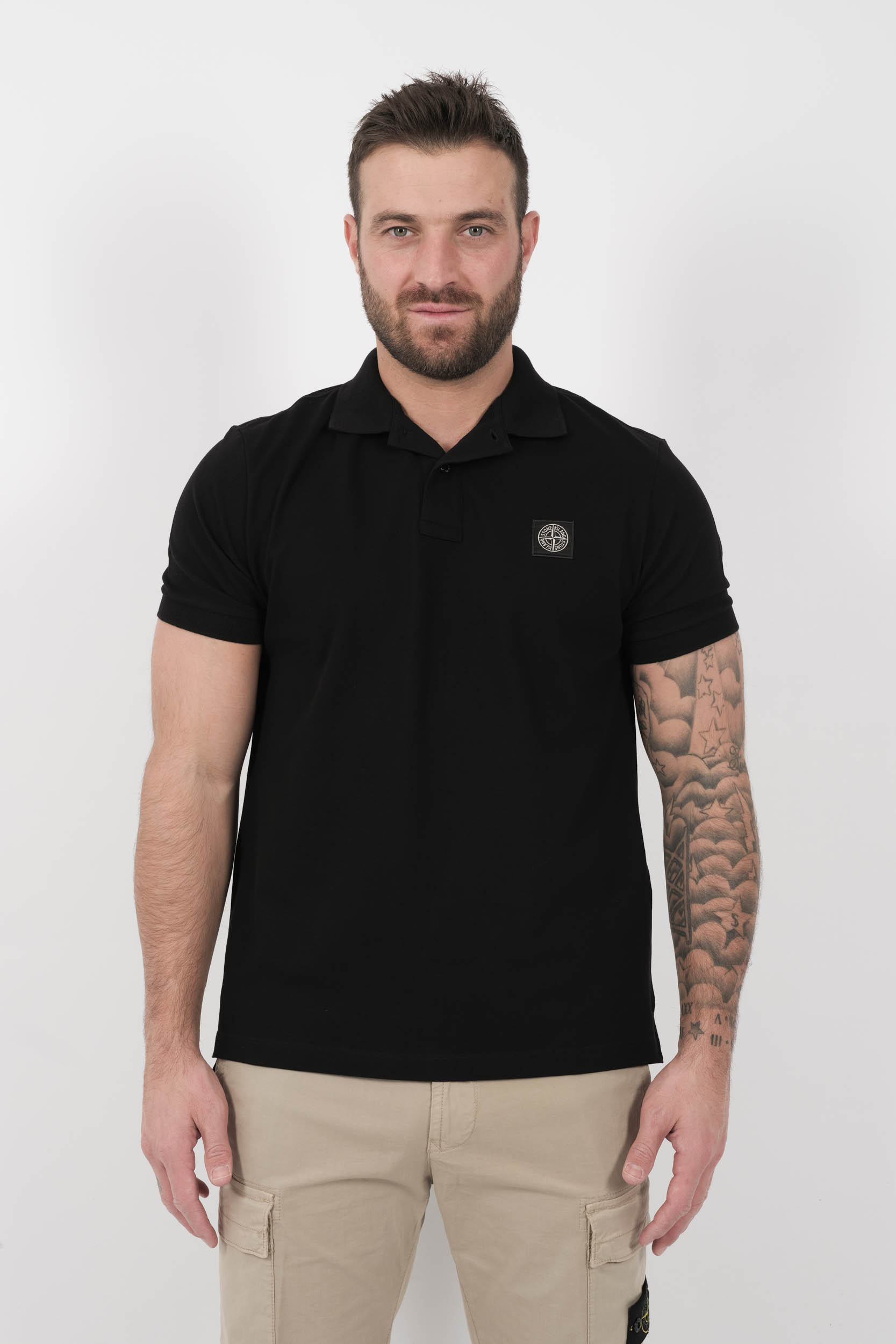  Image du produit POLO STONE ISLAND SLIM FIT NOIR S15222SCS17-V0029 - 3