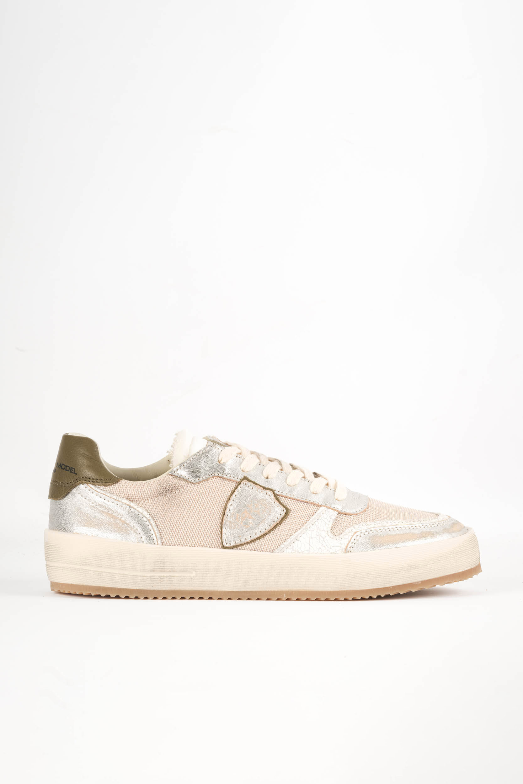  Image du produit BASKETS PHILIPPE MODEL NICE BEIGE/KAKI VNLU-MR02 - 2