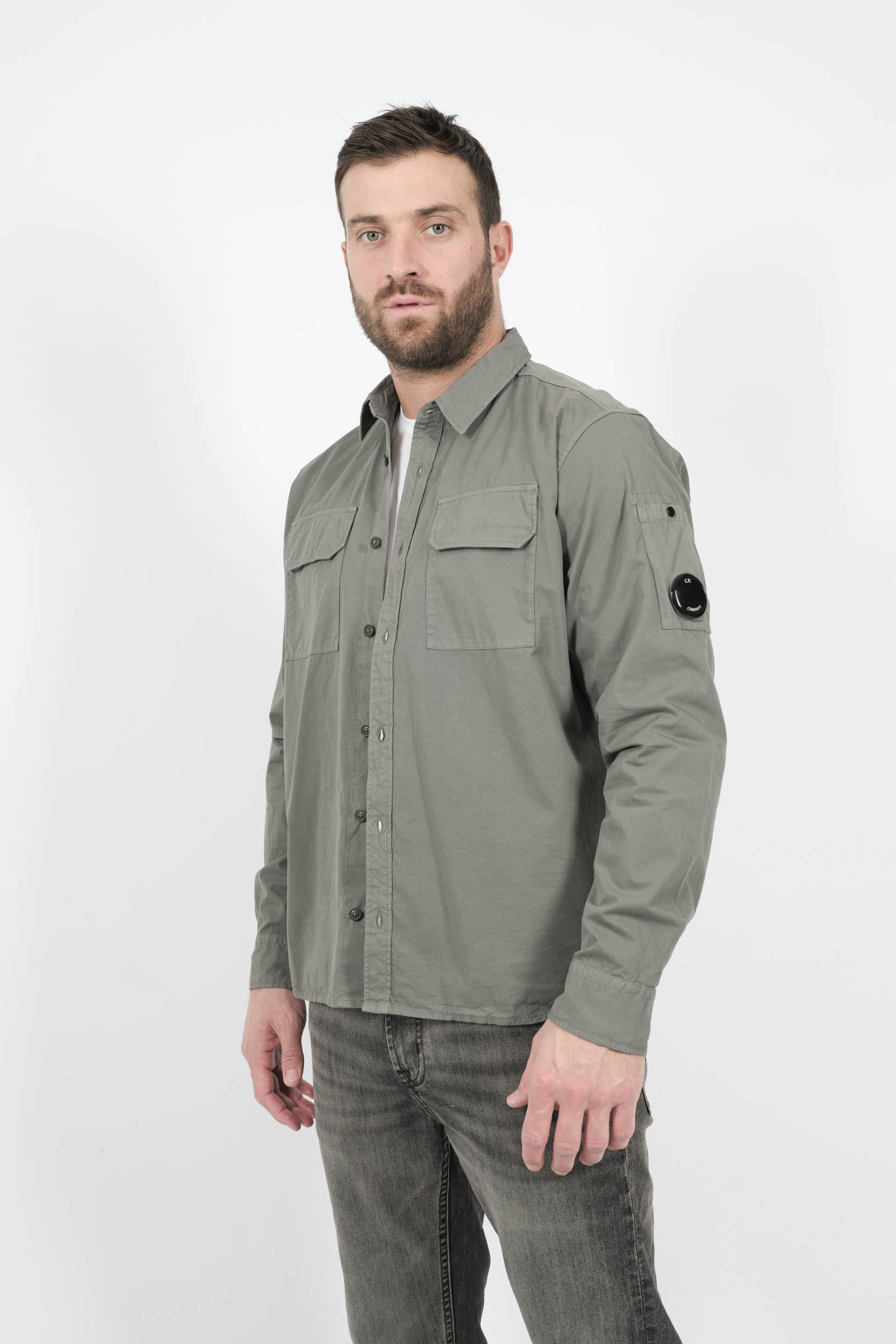 CHEMISE C.P COMPANY A BOUTONS GRISE H140A-935