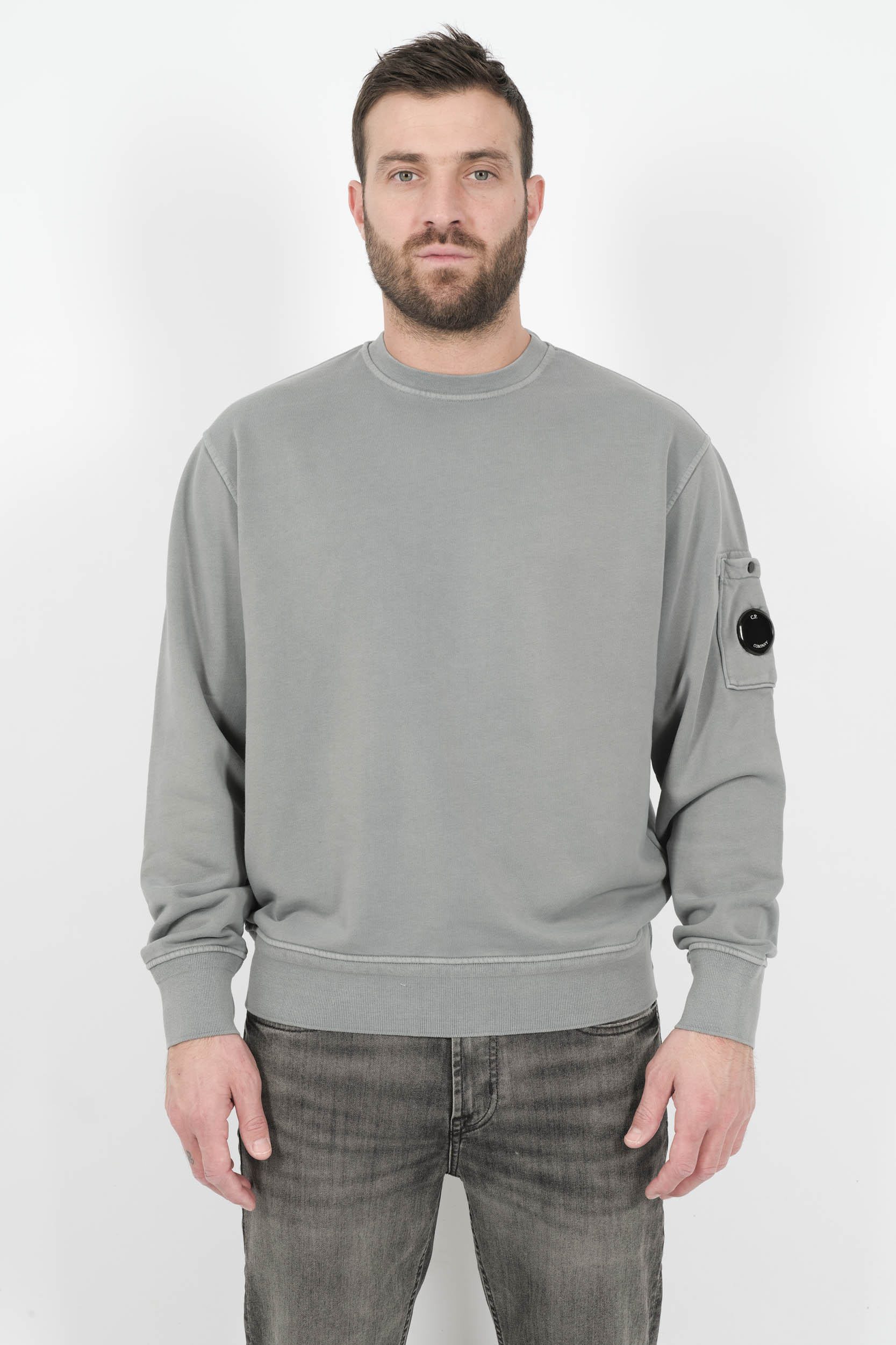 SWEAT C.P COMPANY COL ROND HUBLOT GRIS S098A-872