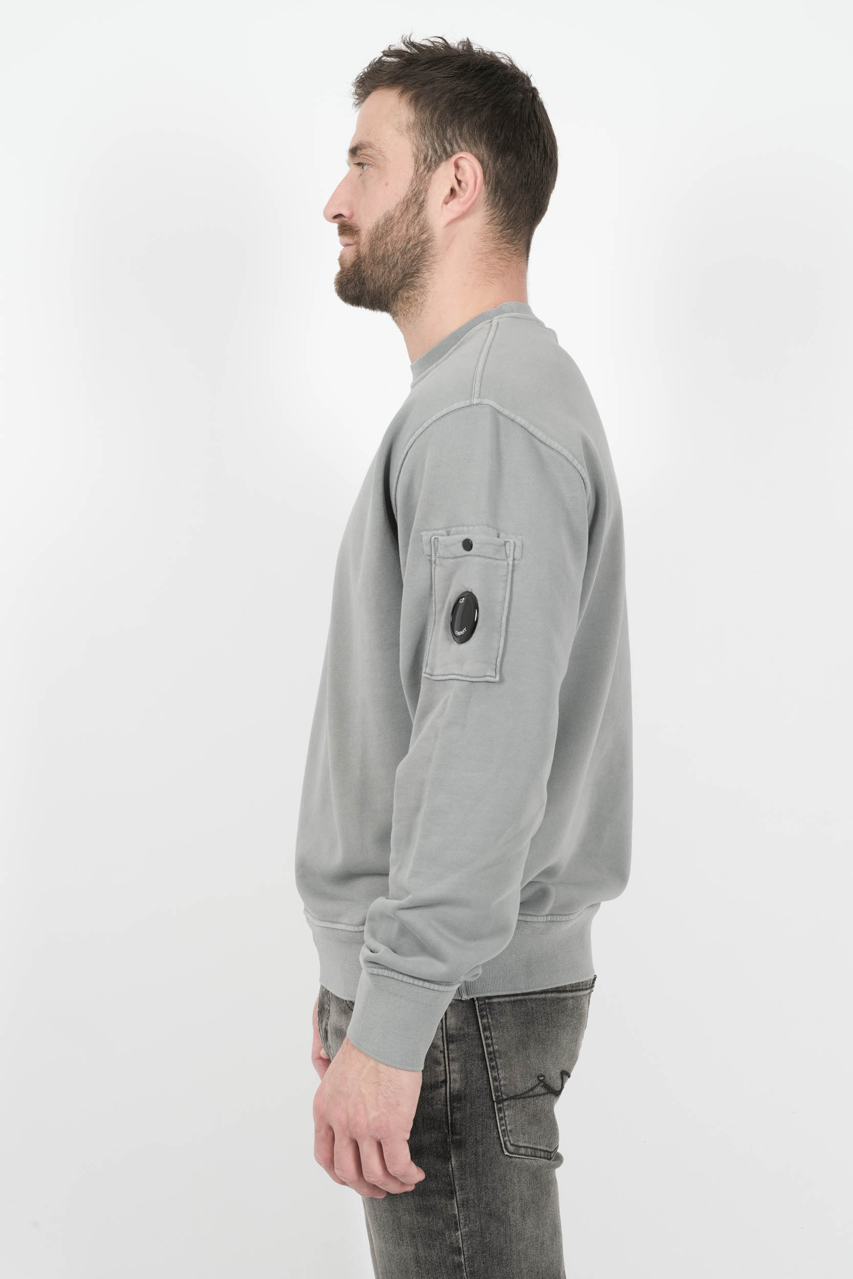 SWEAT C.P COMPANY COL ROND HUBLOT GRIS S098A-872