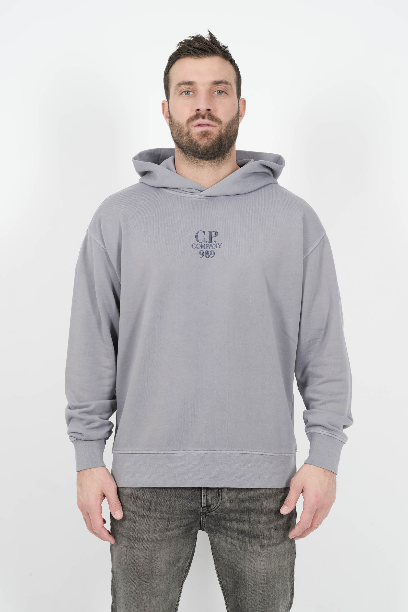 SWEAT C.P COMPANY A CAPUCHE LOGO VIOLET LAVANDE S260A-774