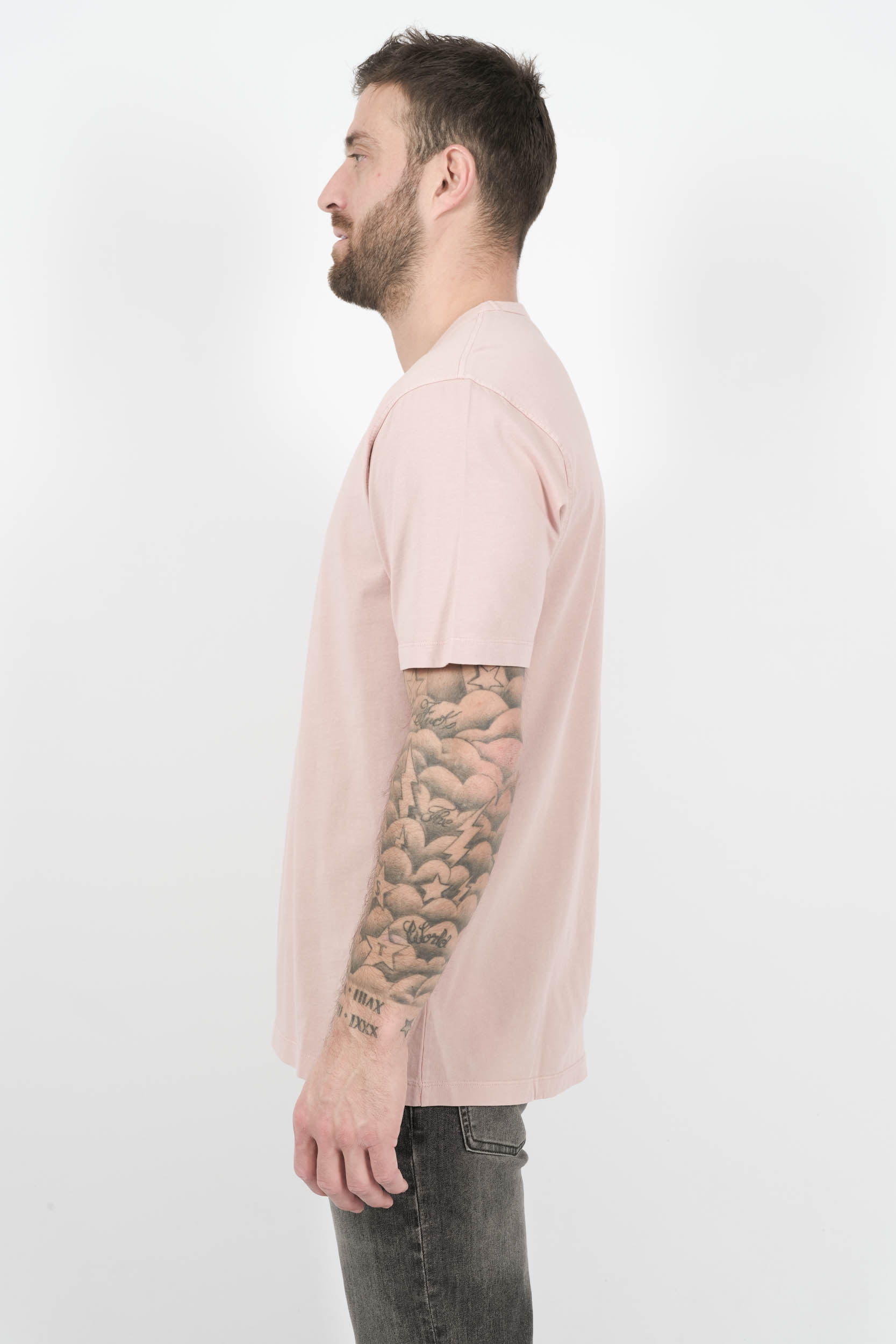 TEE-SHIRT C.P COMPANY AVEC LOGO ROSE S085A-520