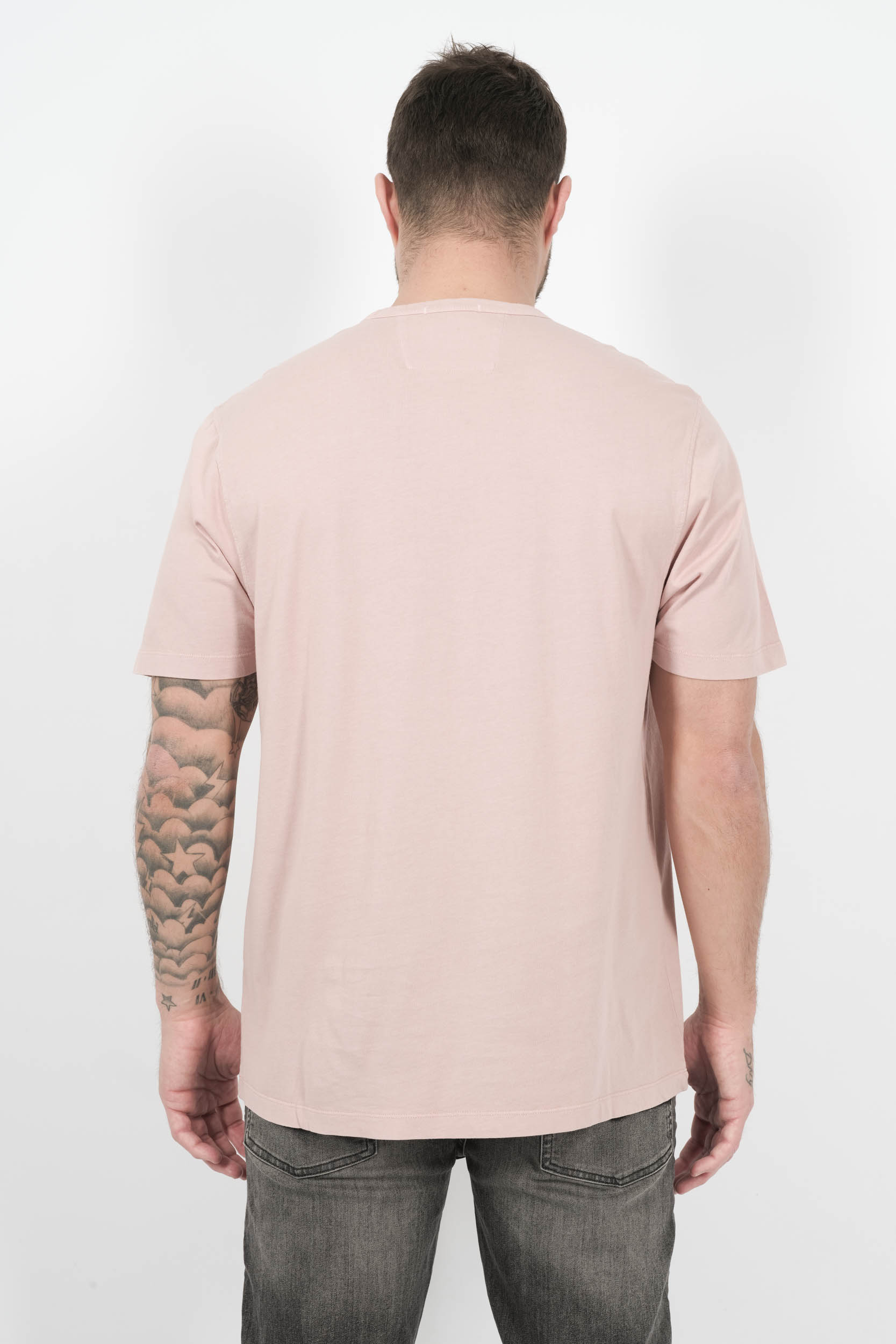 TEE-SHIRT C.P COMPANY AVEC LOGO ROSE S085A-520