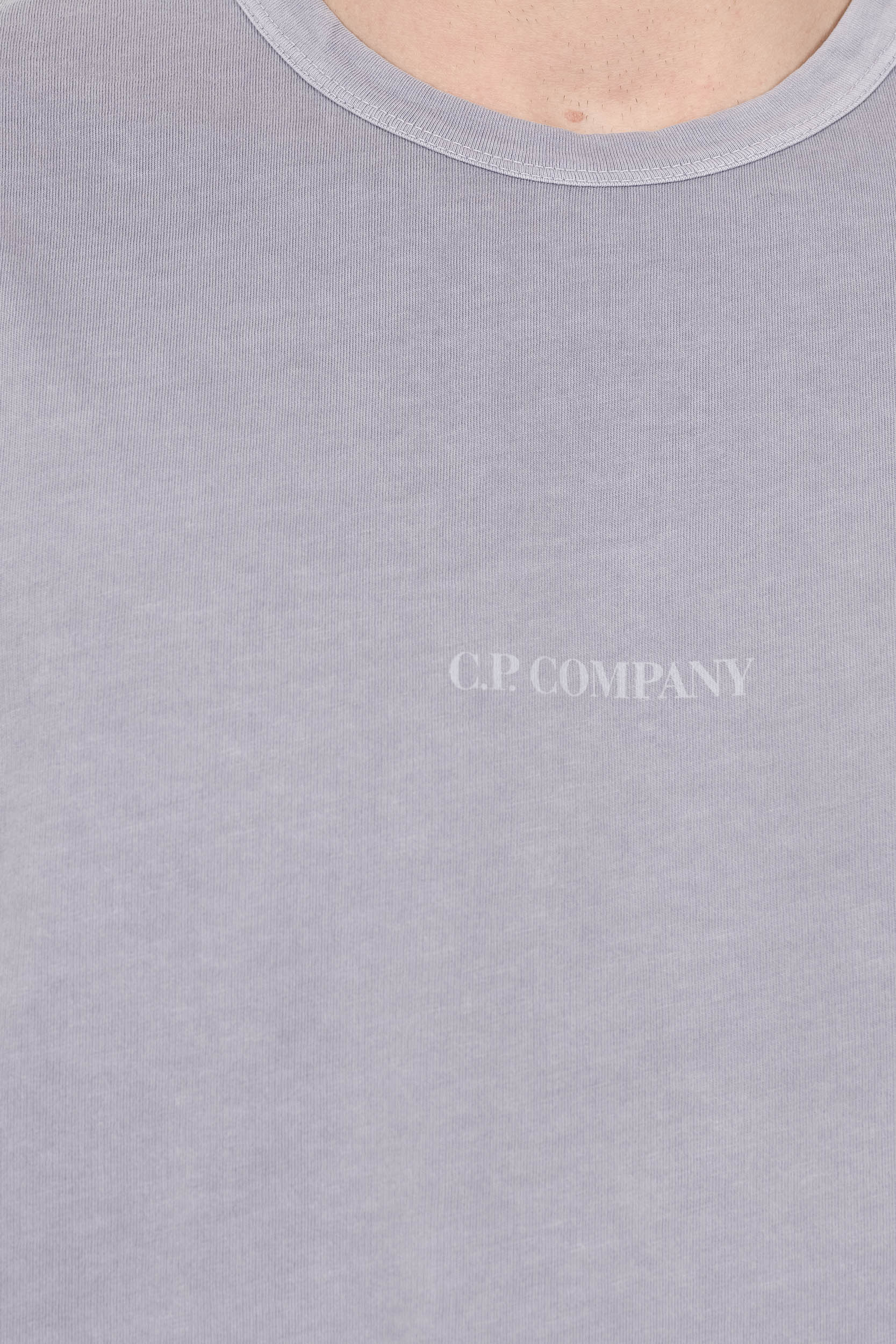 TEE-SHIRT C.P COMPANY AVEC LOGO VIOLET LAVANDE S085A-774