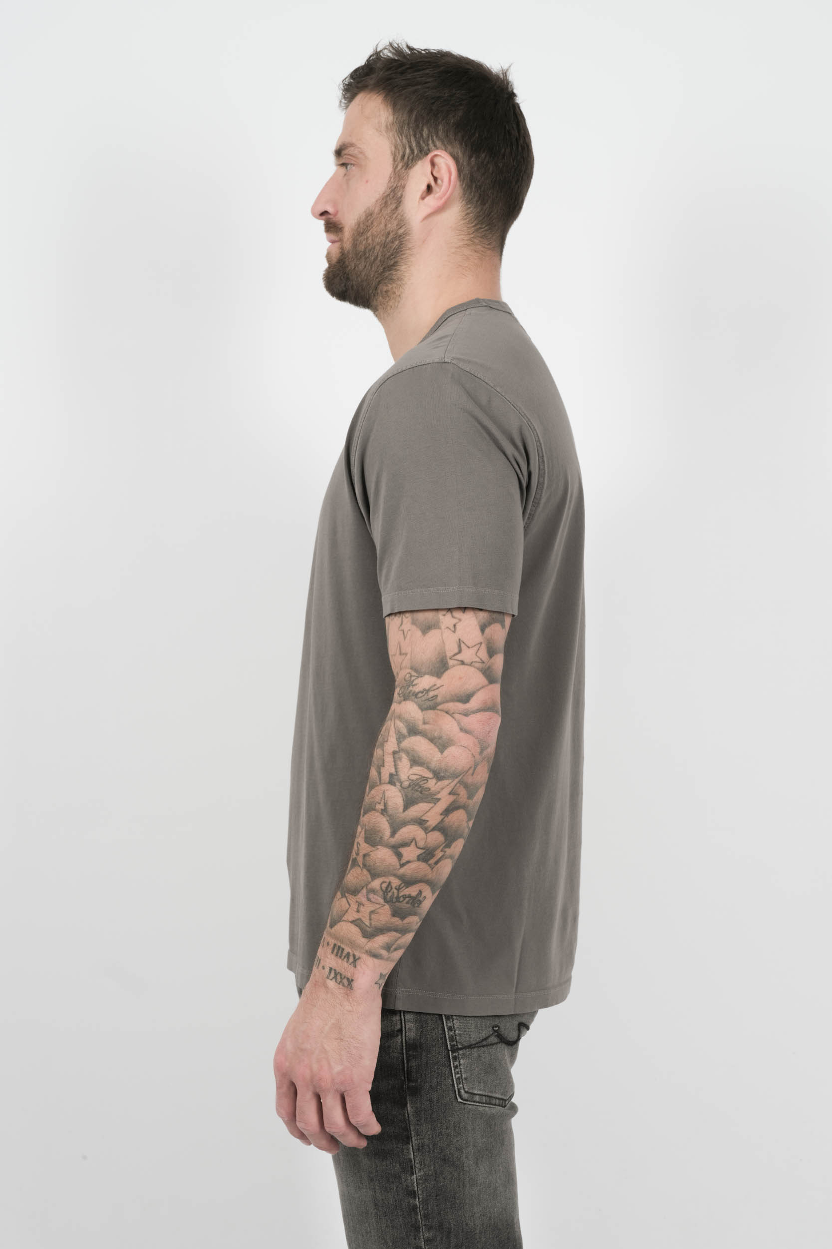 TEE-SHIRT C.P COMPANY AVEC LOGO GRIS S085A-935