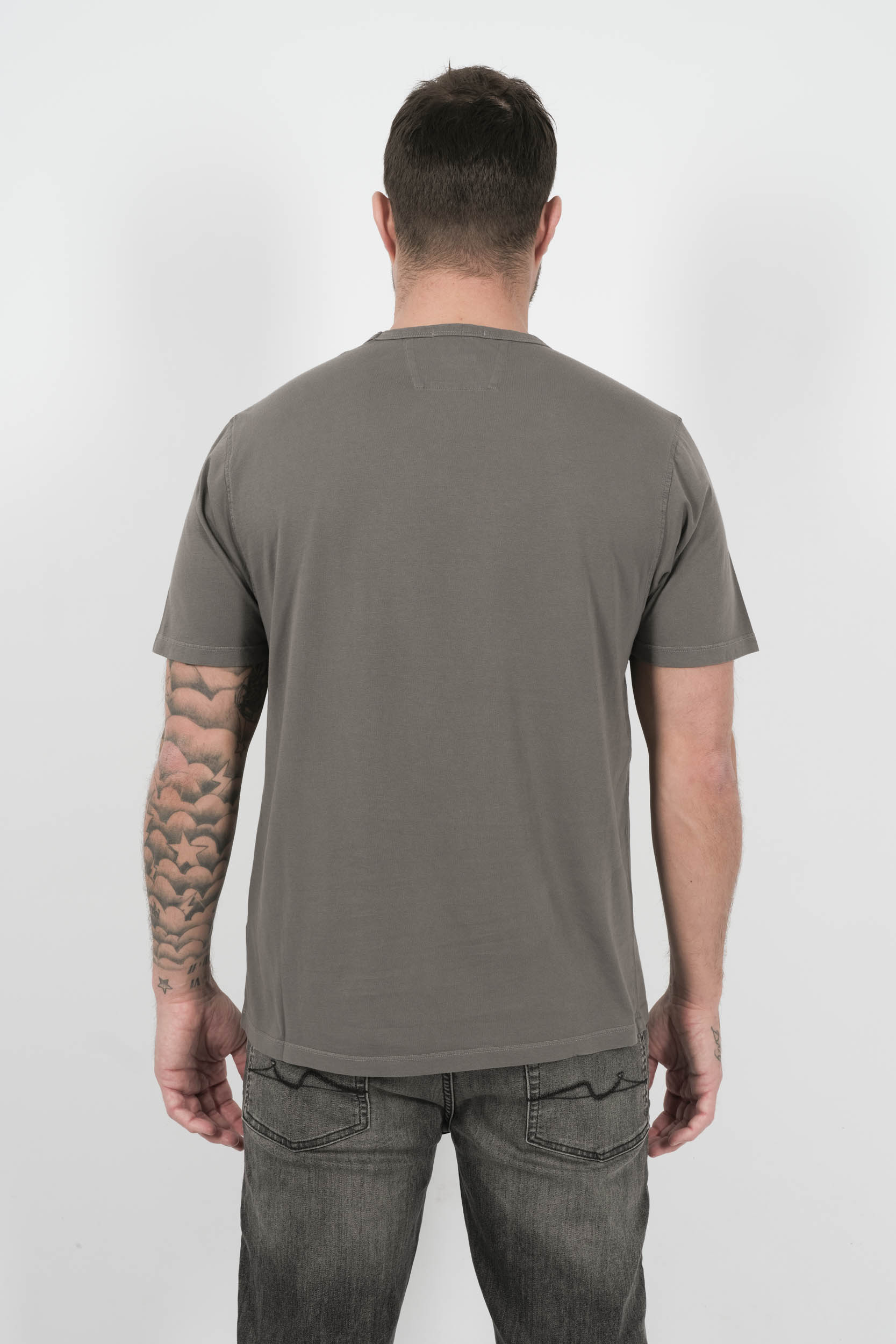 TEE-SHIRT C.P COMPANY AVEC LOGO GRIS S085A-935